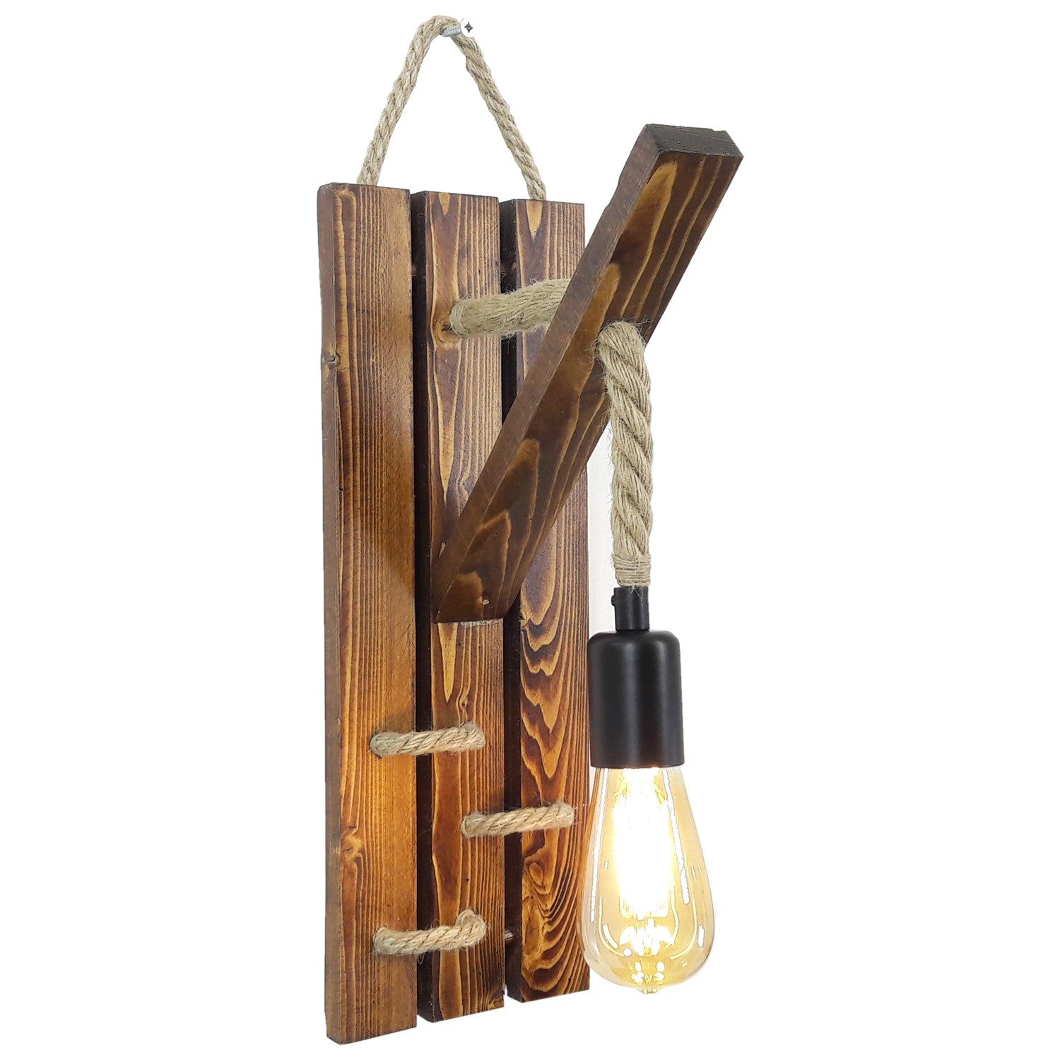 Ahşap Aplik 19 in Walnuss präsentiert im Onlineshop von KAQTU Design AG. Wandleuchte ist von Opviq
