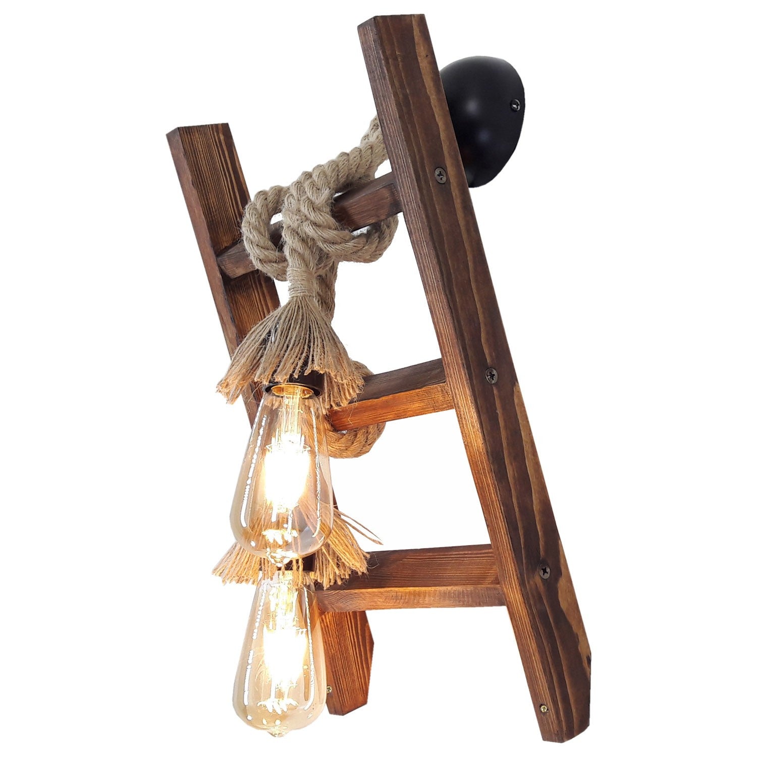 Merdiven Halat Aplik in Walnuss präsentiert im Onlineshop von KAQTU Design AG. Wandleuchte ist von Opviq