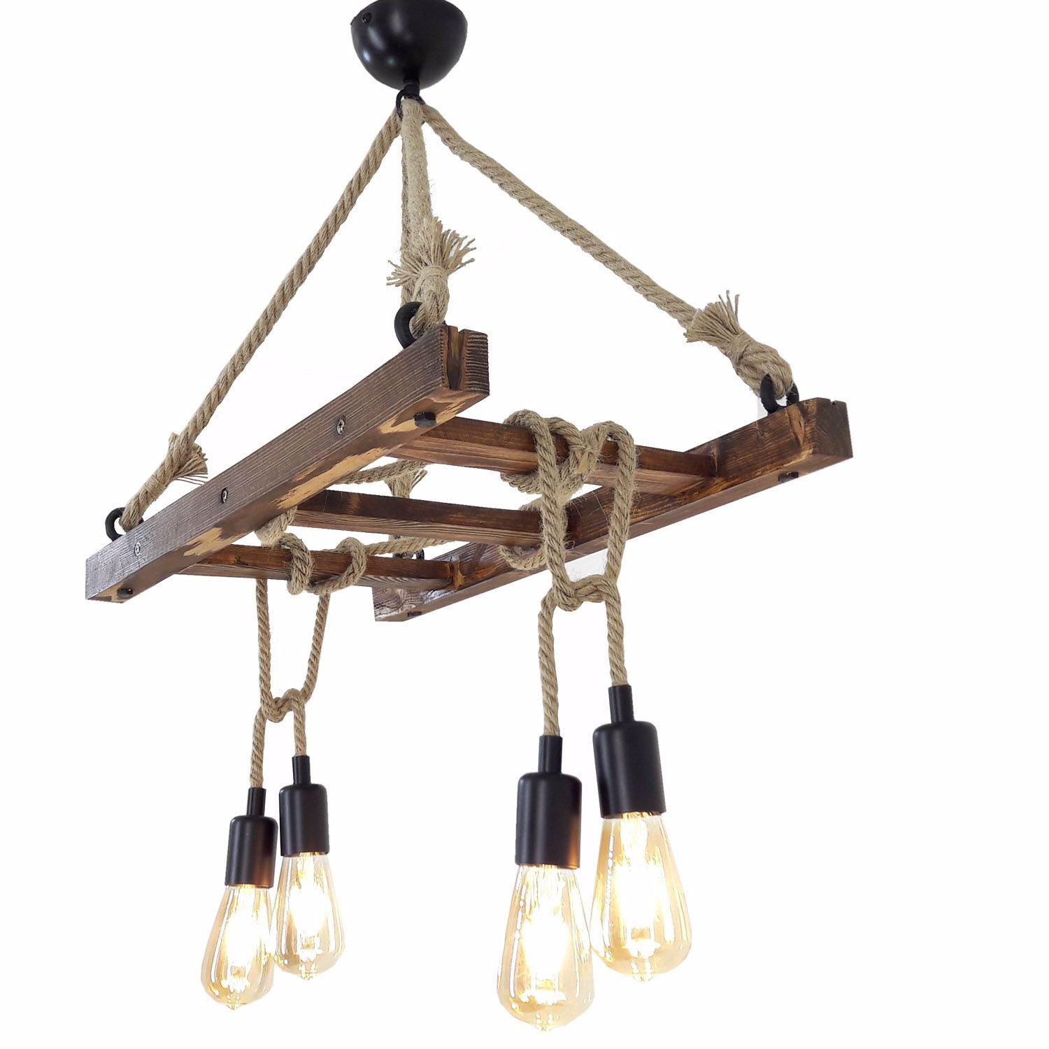 Merdiven Halat 3 in Walnuss präsentiert im Onlineshop von KAQTU Design AG. Pendelleuchte ist von Opviq