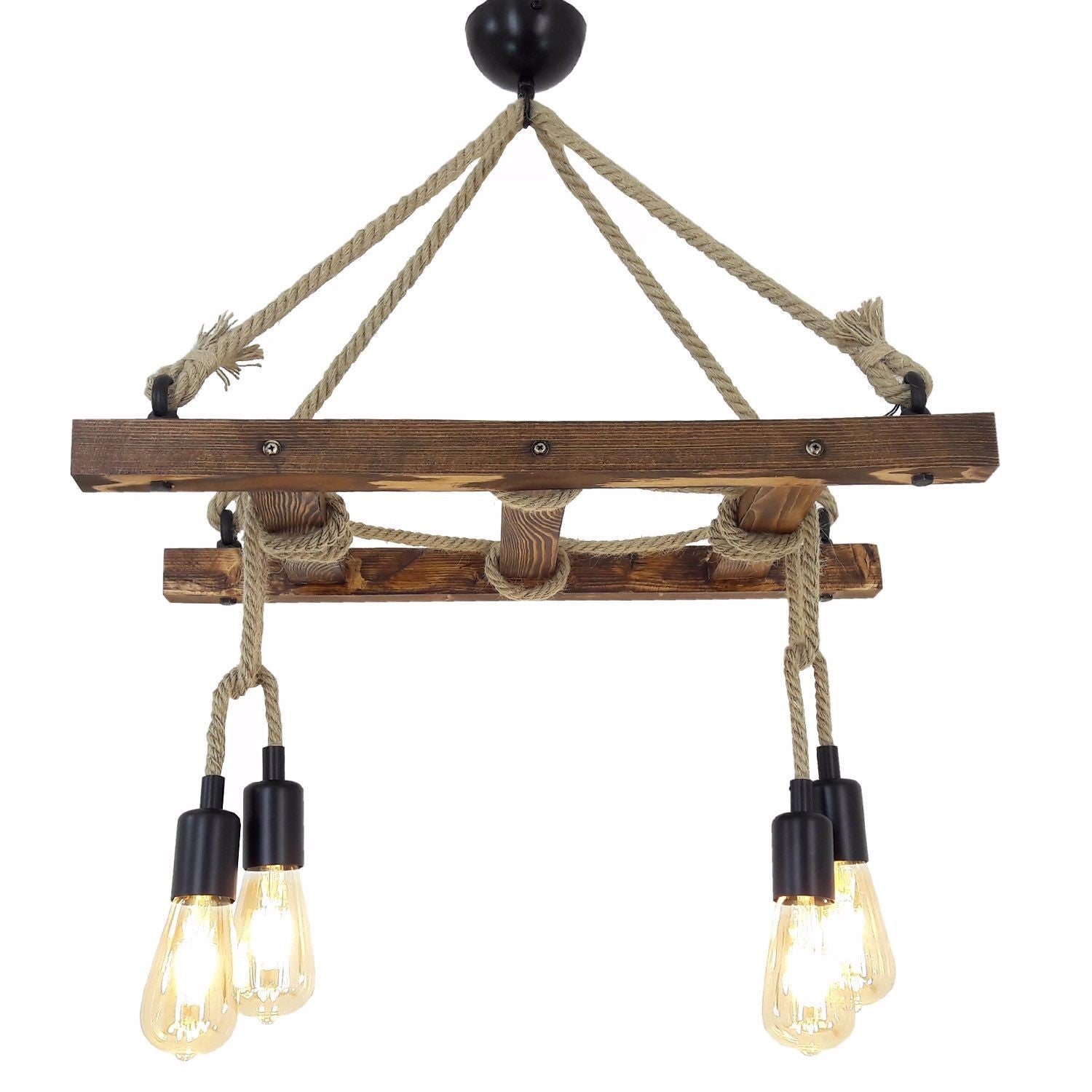 Merdiven Halat 3 in Walnuss präsentiert im Onlineshop von KAQTU Design AG. Pendelleuchte ist von Opviq