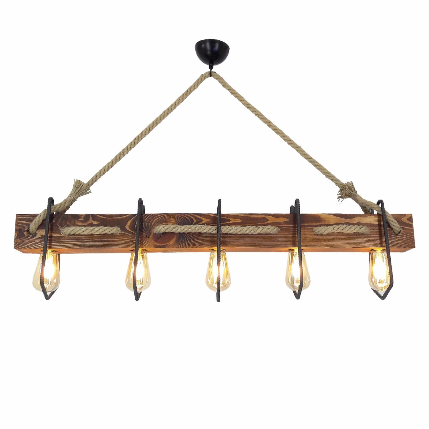 Demir Kütük 3 in Walnuss präsentiert im Onlineshop von KAQTU Design AG. Pendelleuchte ist von Opviq
