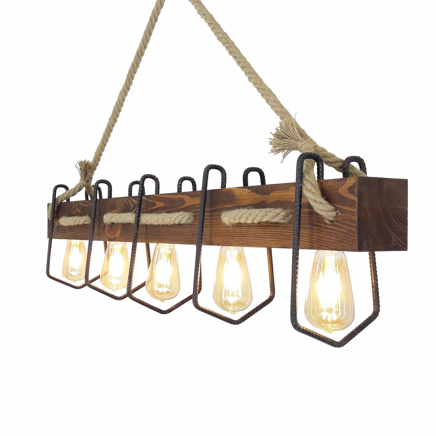 Demir Kütük 3 in Walnuss präsentiert im Onlineshop von KAQTU Design AG. Pendelleuchte ist von Opviq