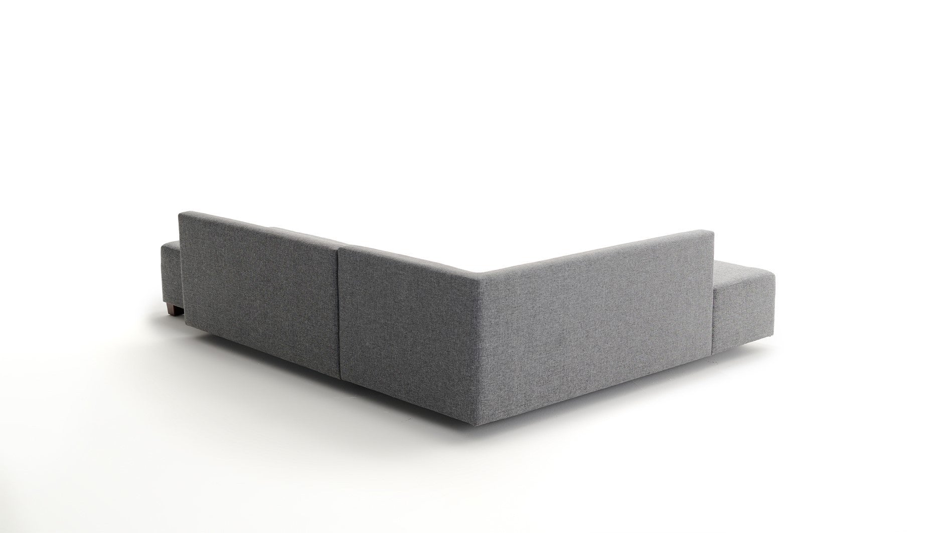 Manama Corner Sofa Bed Left - Grey in Grau präsentiert im Onlineshop von KAQTU Design AG. Bettsofa ist von Atelier Del Sofa