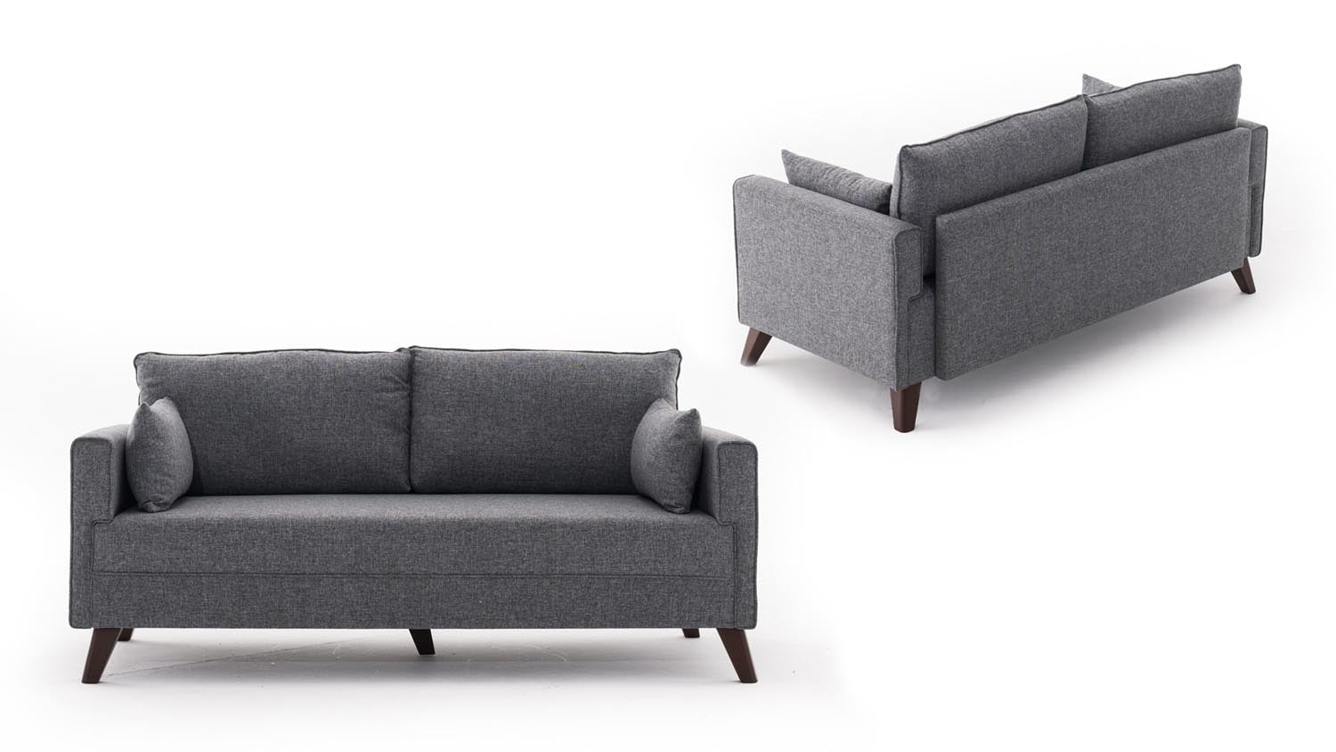 Bella Sofa For 2 Pr - Grey in Grau präsentiert im Onlineshop von KAQTU Design AG. 2er Sofa ist von Atelier Del Sofa
