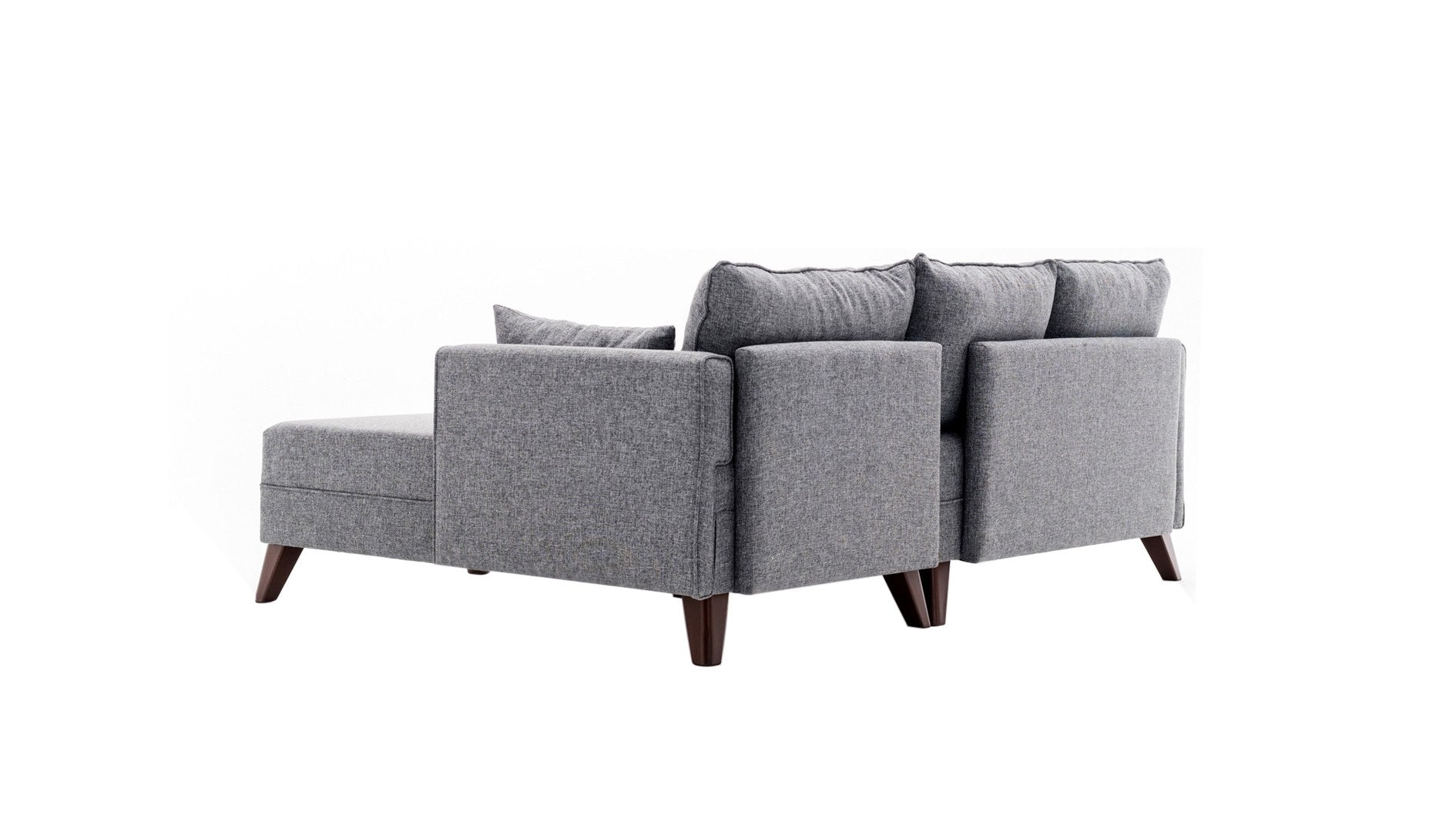 Bella Corner Sofa Right 2 in Grau präsentiert im Onlineshop von KAQTU Design AG. Bettsofa ist von Atelier Del Sofa