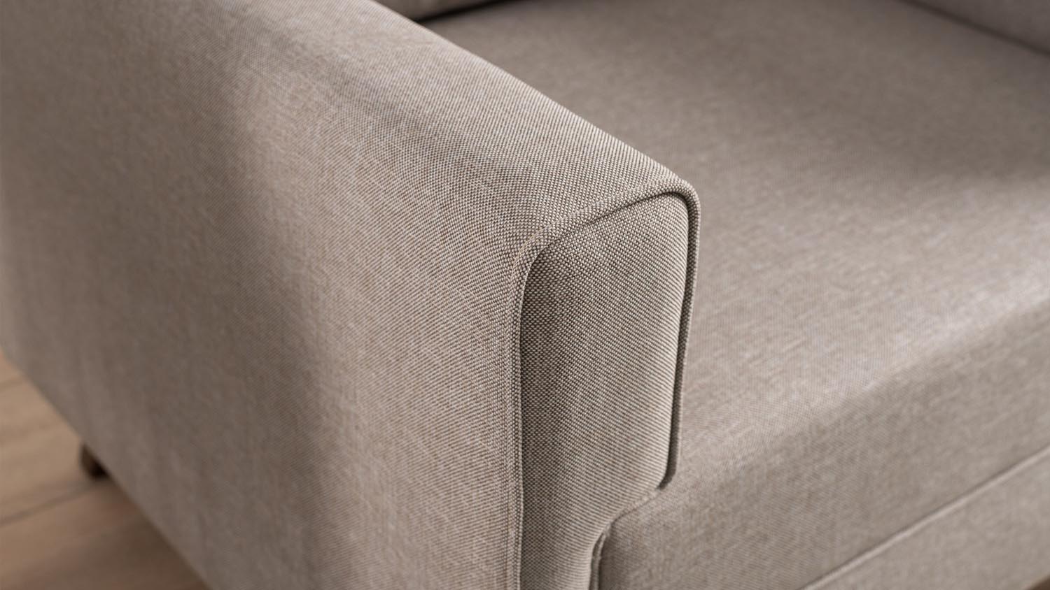 Bella Armchair - Cream in Sahne präsentiert im Onlineshop von KAQTU Design AG. Modulares Sofa ist von Atelier Del Sofa