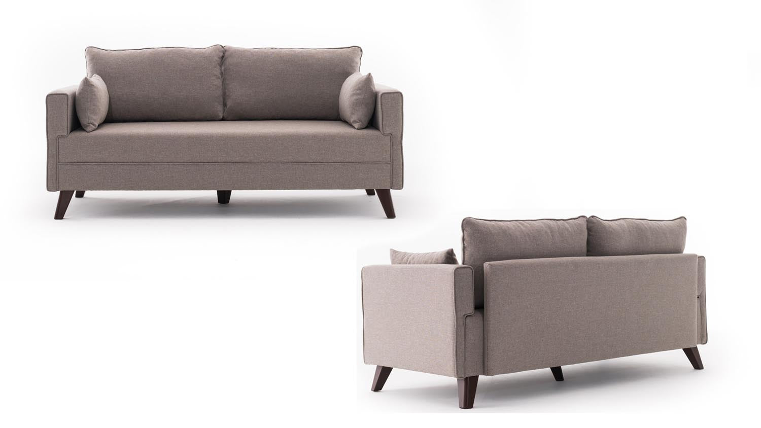 Bella Sofa For 2 Pr - Cream in Sahne präsentiert im Onlineshop von KAQTU Design AG. 2er Sofa ist von Atelier Del Sofa