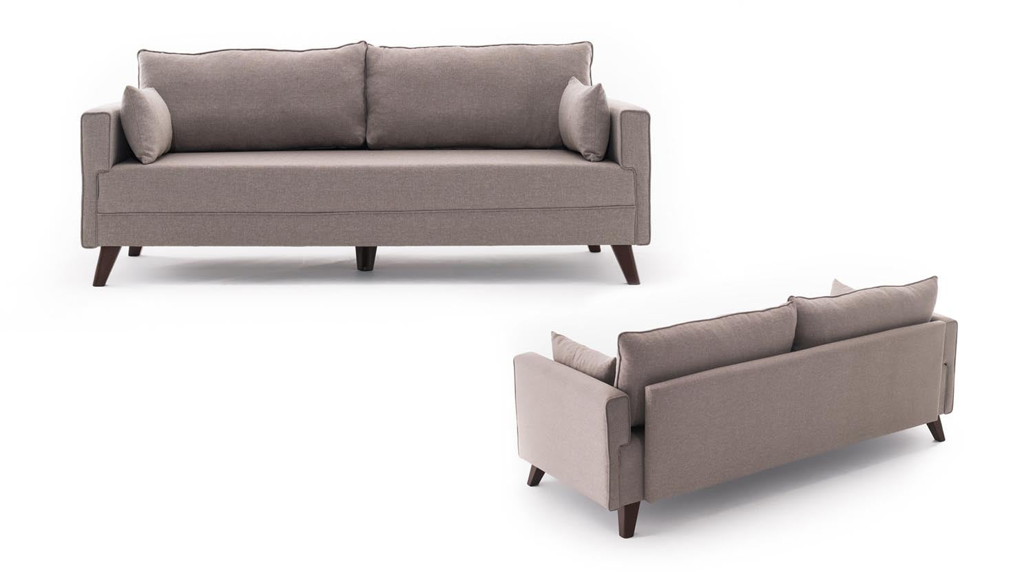 Bella Sofa For 3 Pr - Cream in Sahne präsentiert im Onlineshop von KAQTU Design AG. 3er Sofa ist von Atelier Del Sofa