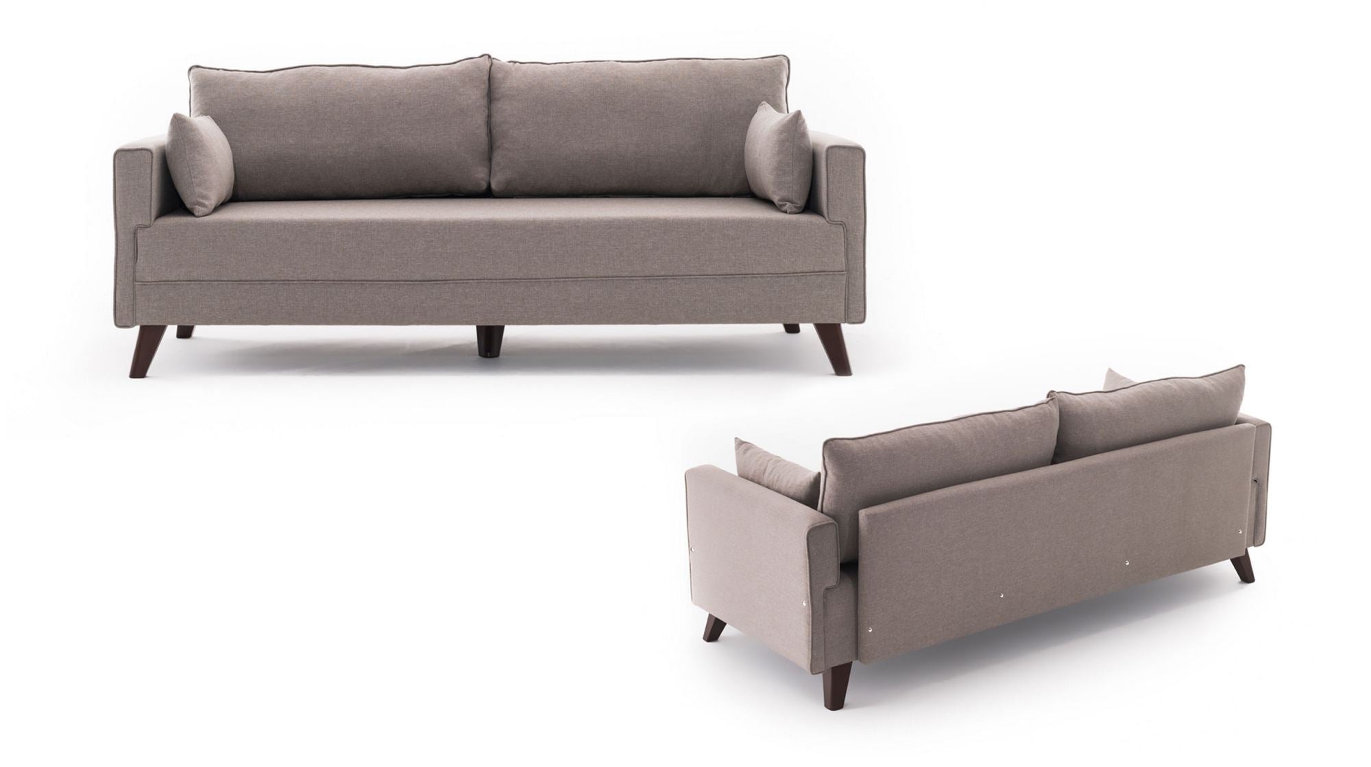 Bella Sofa Bed - Cream in Sahne präsentiert im Onlineshop von KAQTU Design AG. Bettsofa ist von Atelier Del Sofa