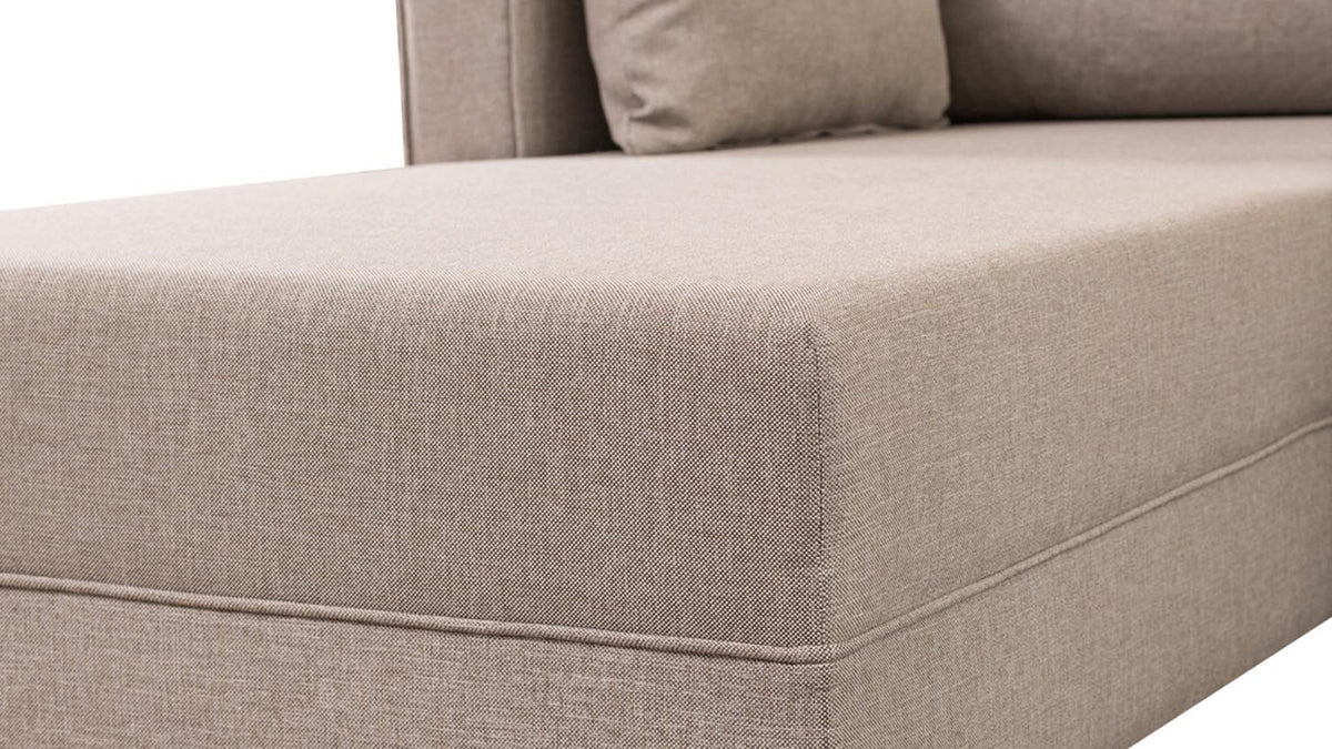 Bella Corner Sofa Left 1 Ecksofa - Sahne in Sahne präsentiert im Onlineshop von KAQTU Design AG. L-Sofa links ist von Atelier Del Sofa