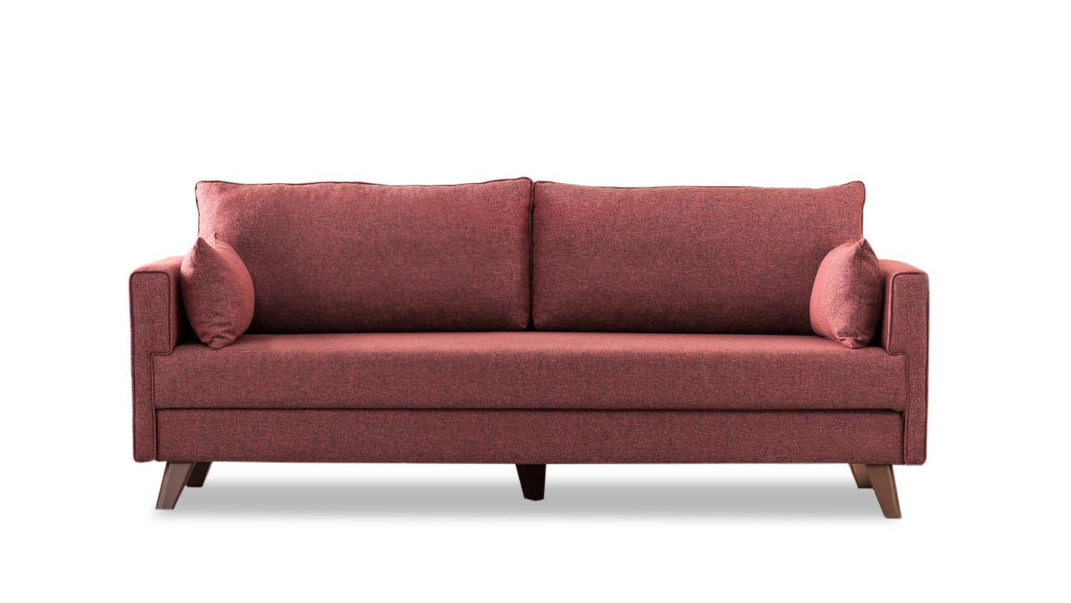 Bella Sofa For 3 Pr - Claret Red in Karmesinrot präsentiert im Onlineshop von KAQTU Design AG. 3er Sofa ist von Atelier Del Sofa