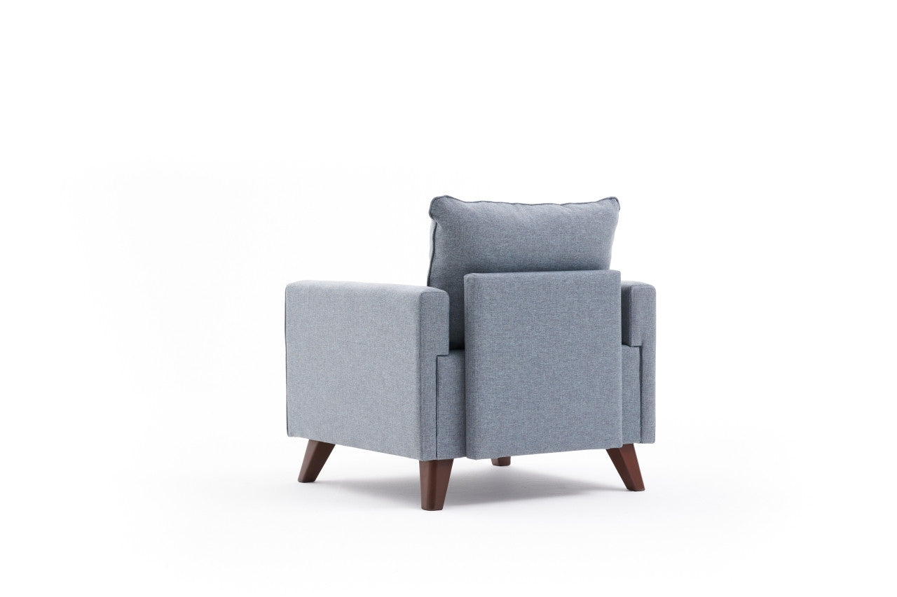 Bella Soft Tekli Koltuk - Blue in Blau präsentiert im Onlineshop von KAQTU Design AG. Modulares Sofa ist von Atelier Del Sofa