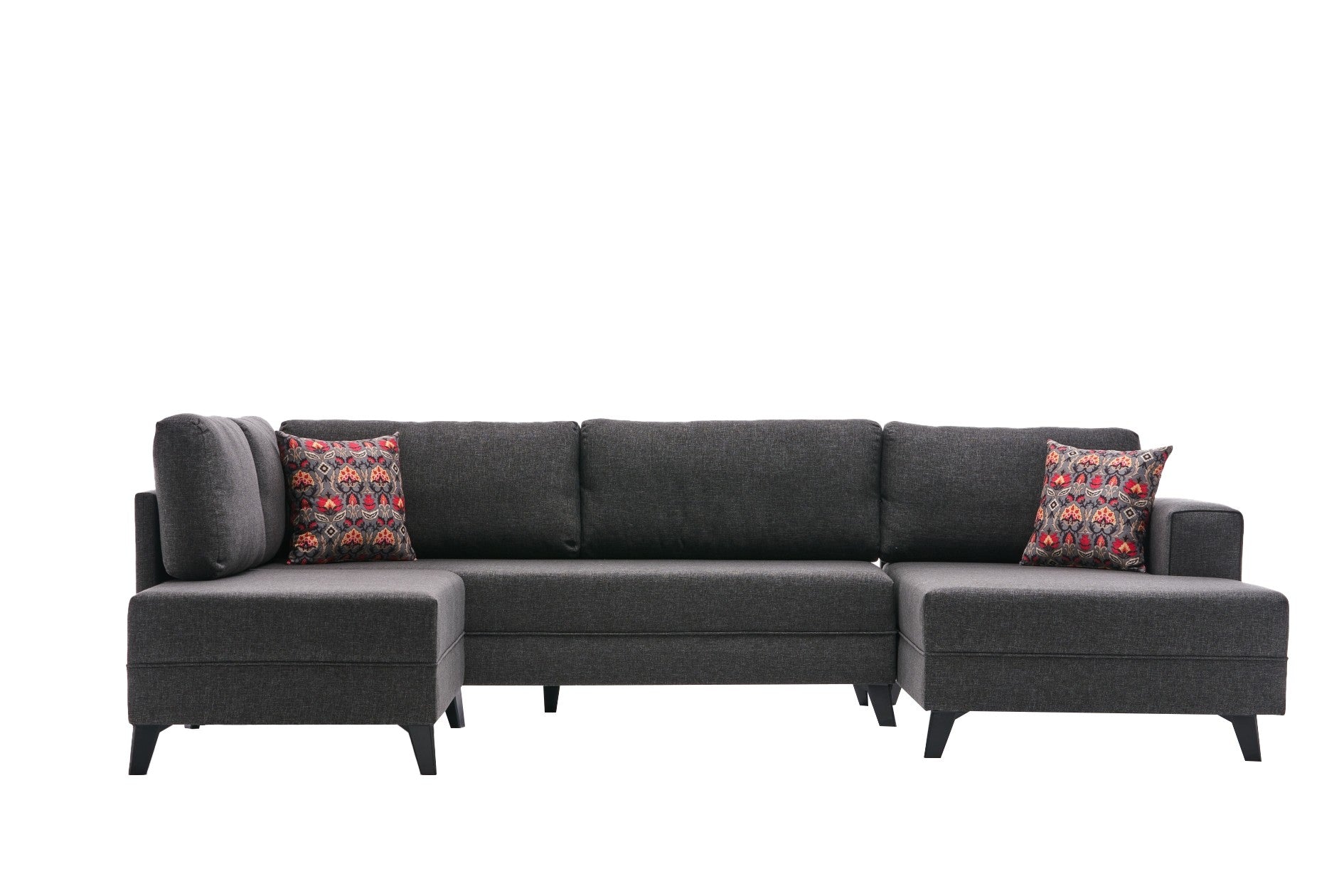 Efsun - Anthracite in Anthrazit präsentiert im Onlineshop von KAQTU Design AG. Bettsofa ist von Atelier Del Sofa
