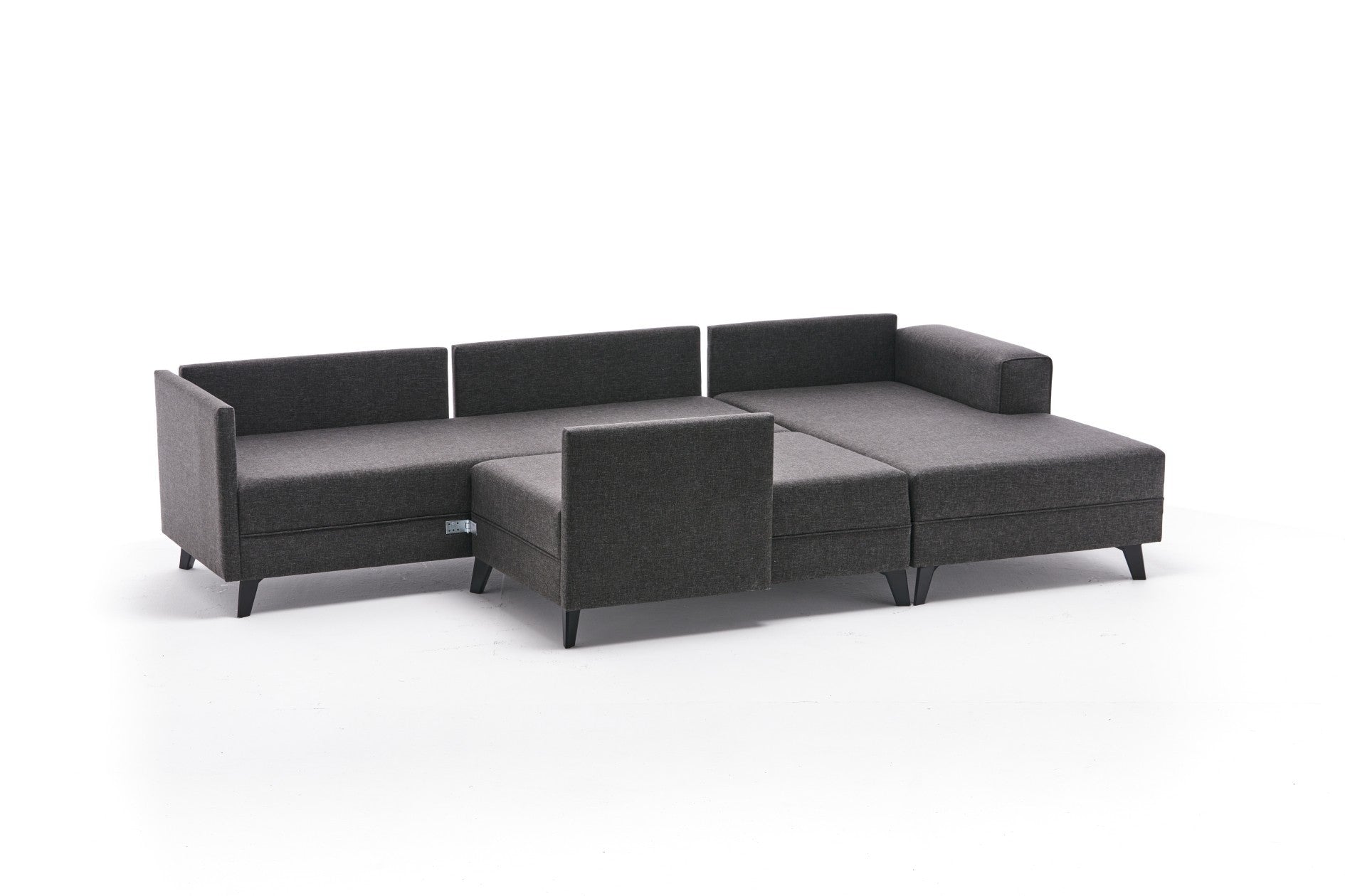 Efsun - Anthracite in Anthrazit präsentiert im Onlineshop von KAQTU Design AG. Bettsofa ist von Atelier Del Sofa