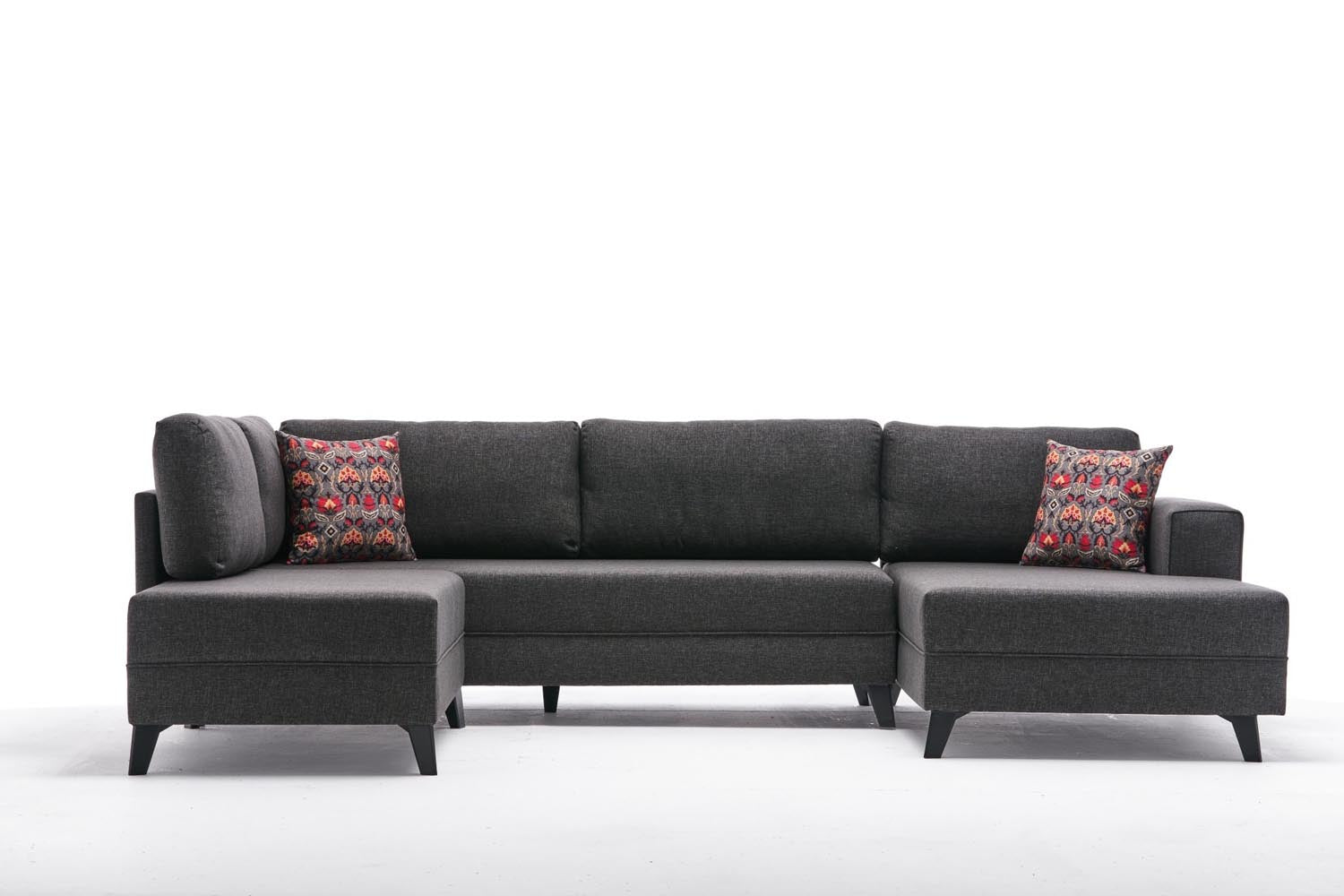 Efsun - Anthracite in Anthrazit präsentiert im Onlineshop von KAQTU Design AG. Bettsofa ist von Atelier Del Sofa