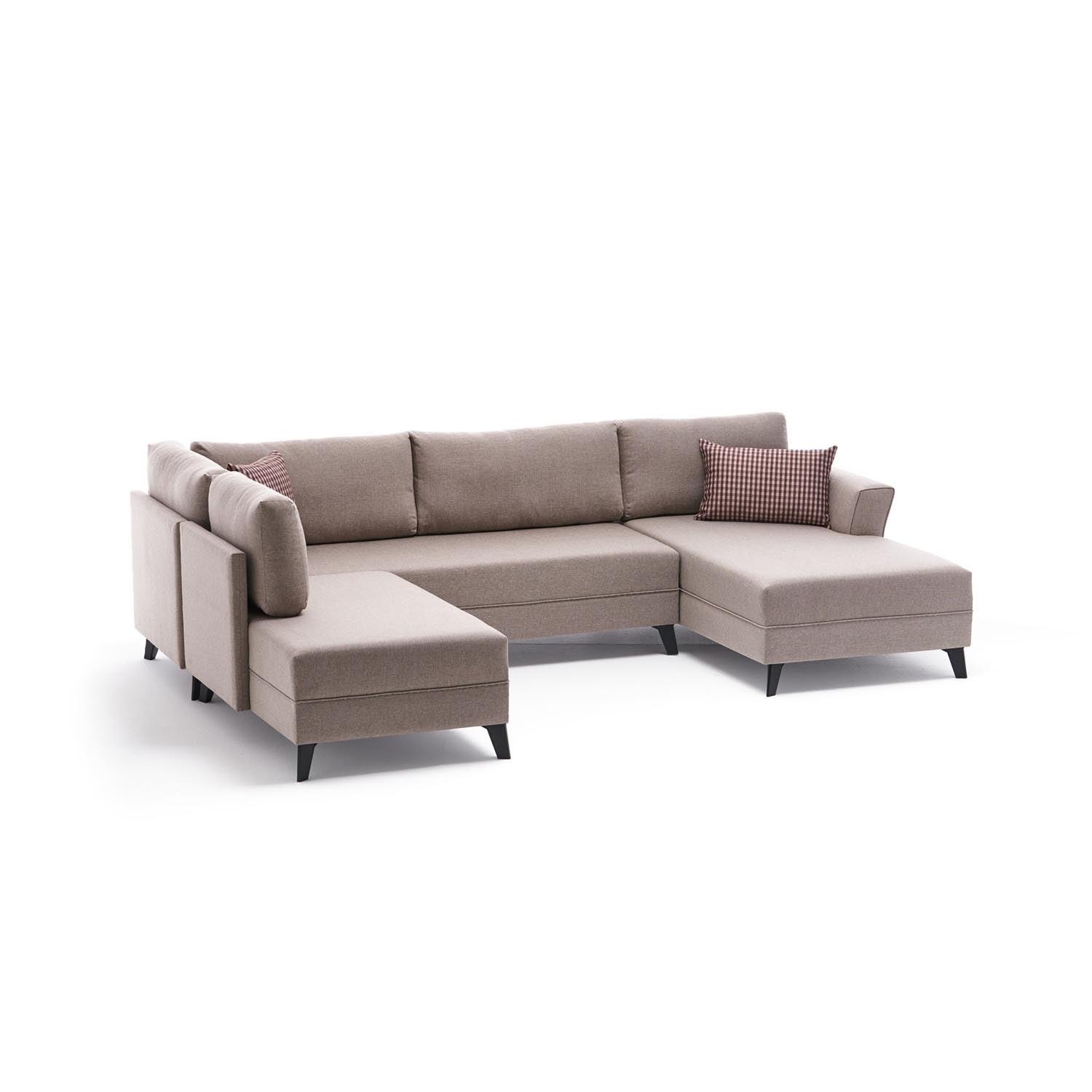 Eris - Cream in Sahne präsentiert im Onlineshop von KAQTU Design AG. Bettsofa ist von Atelier Del Sofa