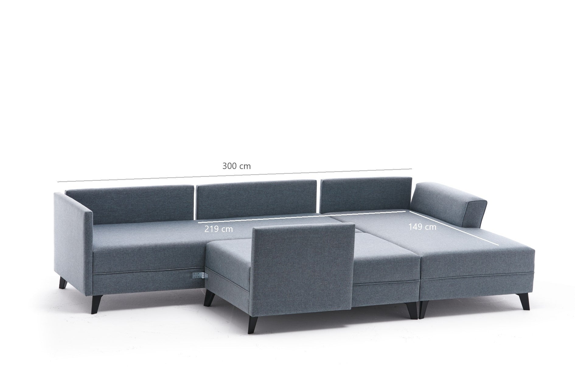 Eris - Cream in Sahne präsentiert im Onlineshop von KAQTU Design AG. Bettsofa ist von Atelier Del Sofa