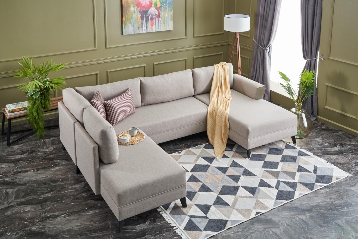 Eris - Cream in Sahne präsentiert im Onlineshop von KAQTU Design AG. Bettsofa ist von Atelier Del Sofa