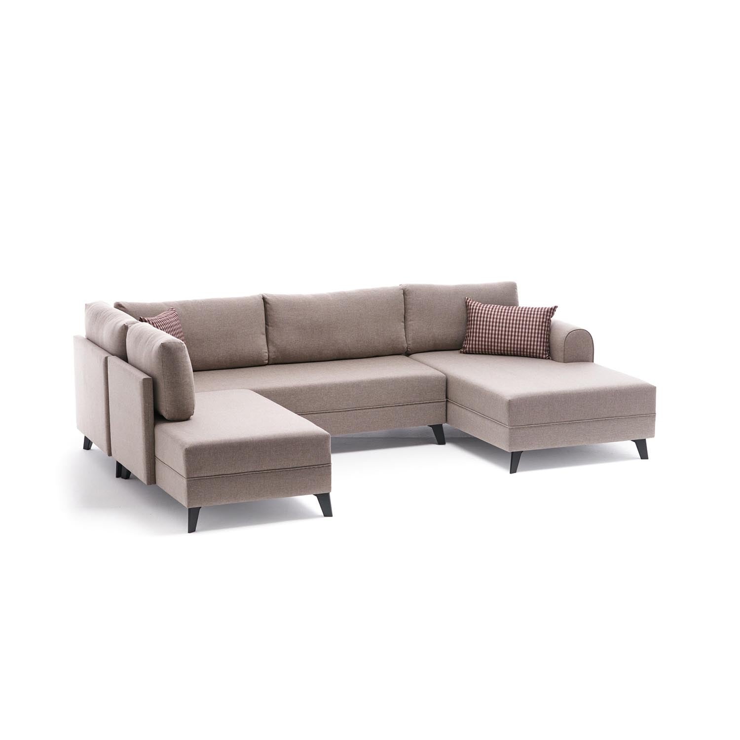Belen - Cream in Sahne präsentiert im Onlineshop von KAQTU Design AG. Bettsofa ist von Atelier Del Sofa