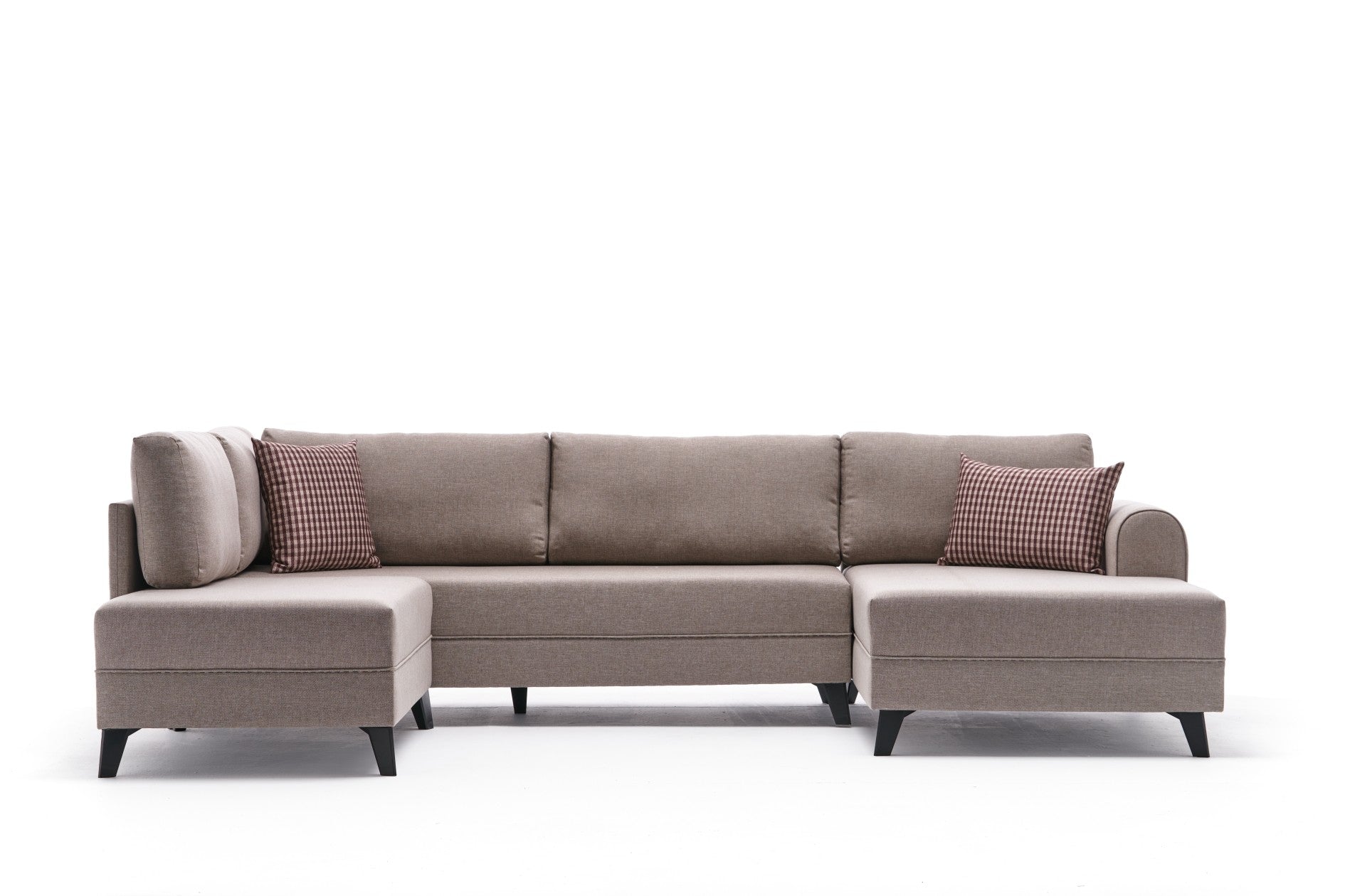 Belen - Cream in Sahne präsentiert im Onlineshop von KAQTU Design AG. Bettsofa ist von Atelier Del Sofa