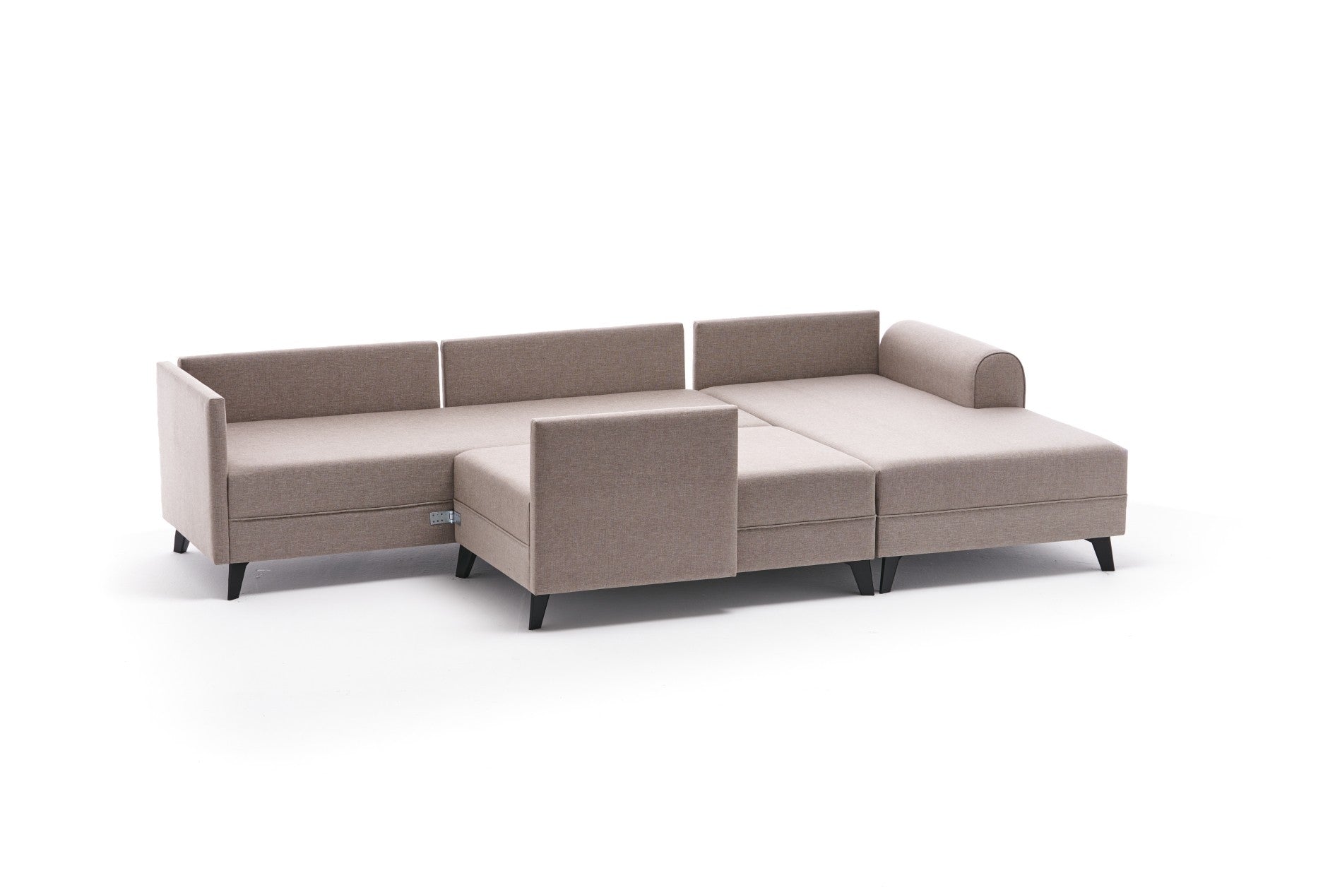 Belen - Cream in Sahne präsentiert im Onlineshop von KAQTU Design AG. Bettsofa ist von Atelier Del Sofa