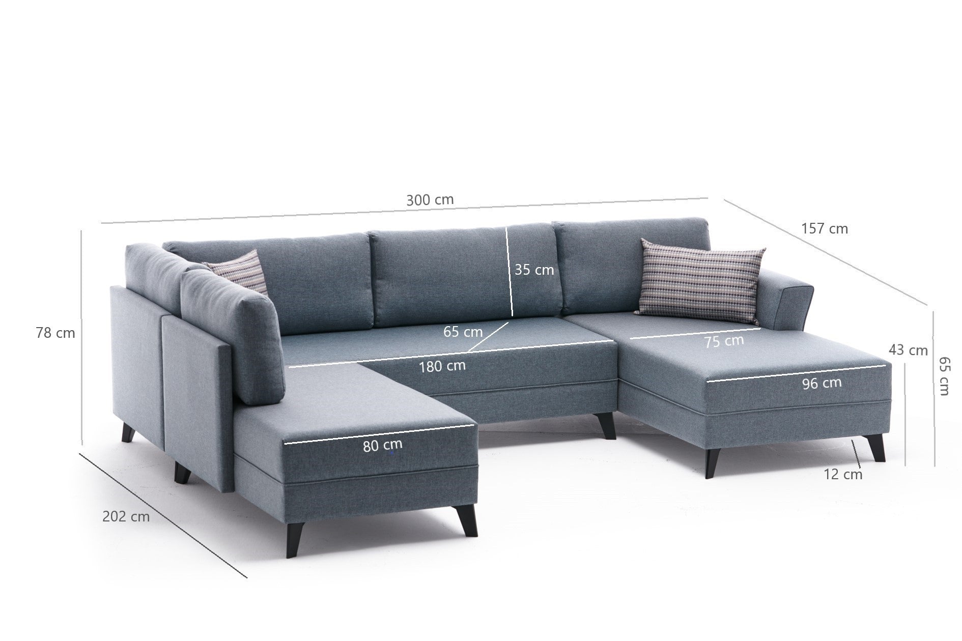 Belen - Cream in Sahne präsentiert im Onlineshop von KAQTU Design AG. Bettsofa ist von Atelier Del Sofa