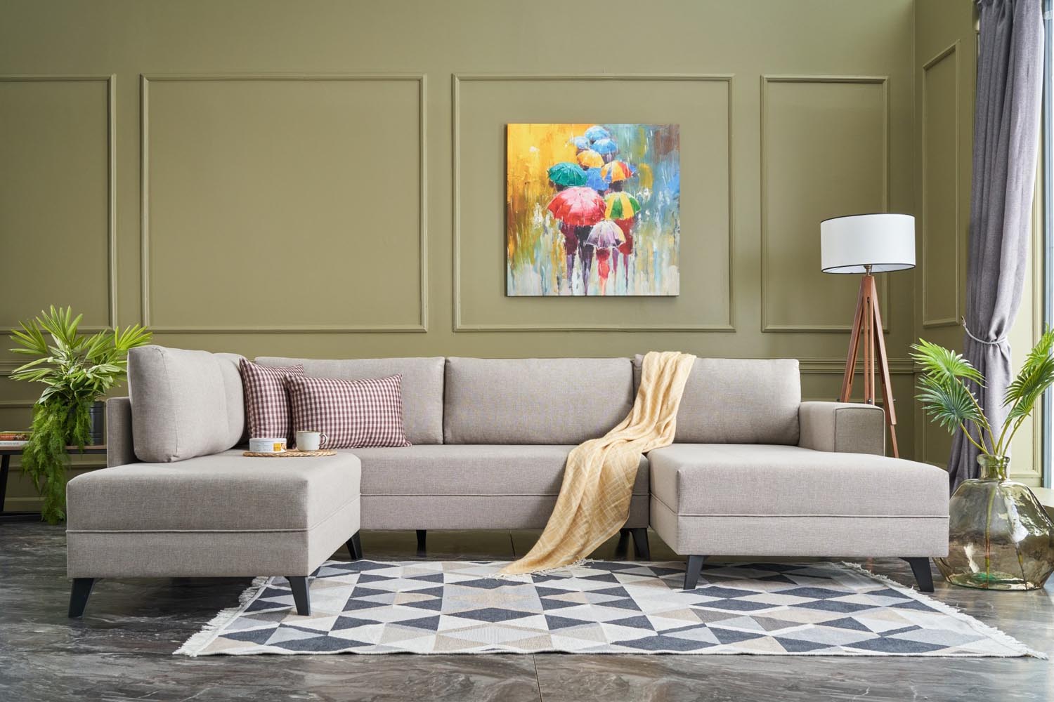Efsun - Cream in Sahne präsentiert im Onlineshop von KAQTU Design AG. Bettsofa ist von Atelier Del Sofa