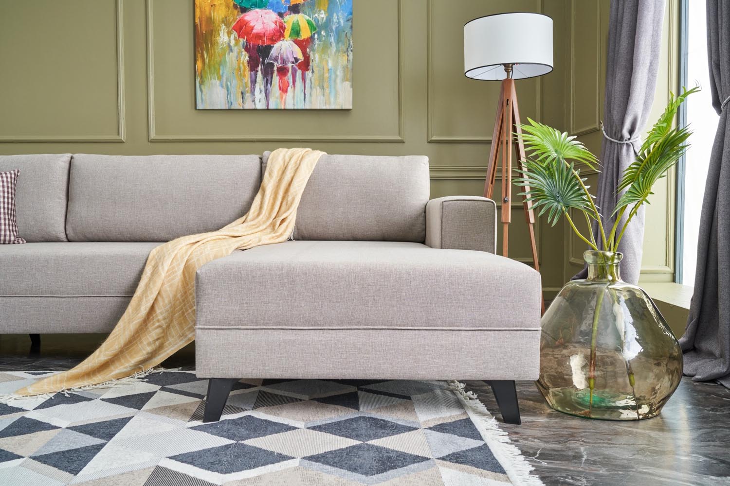 Efsun - Cream in Sahne präsentiert im Onlineshop von KAQTU Design AG. Bettsofa ist von Atelier Del Sofa