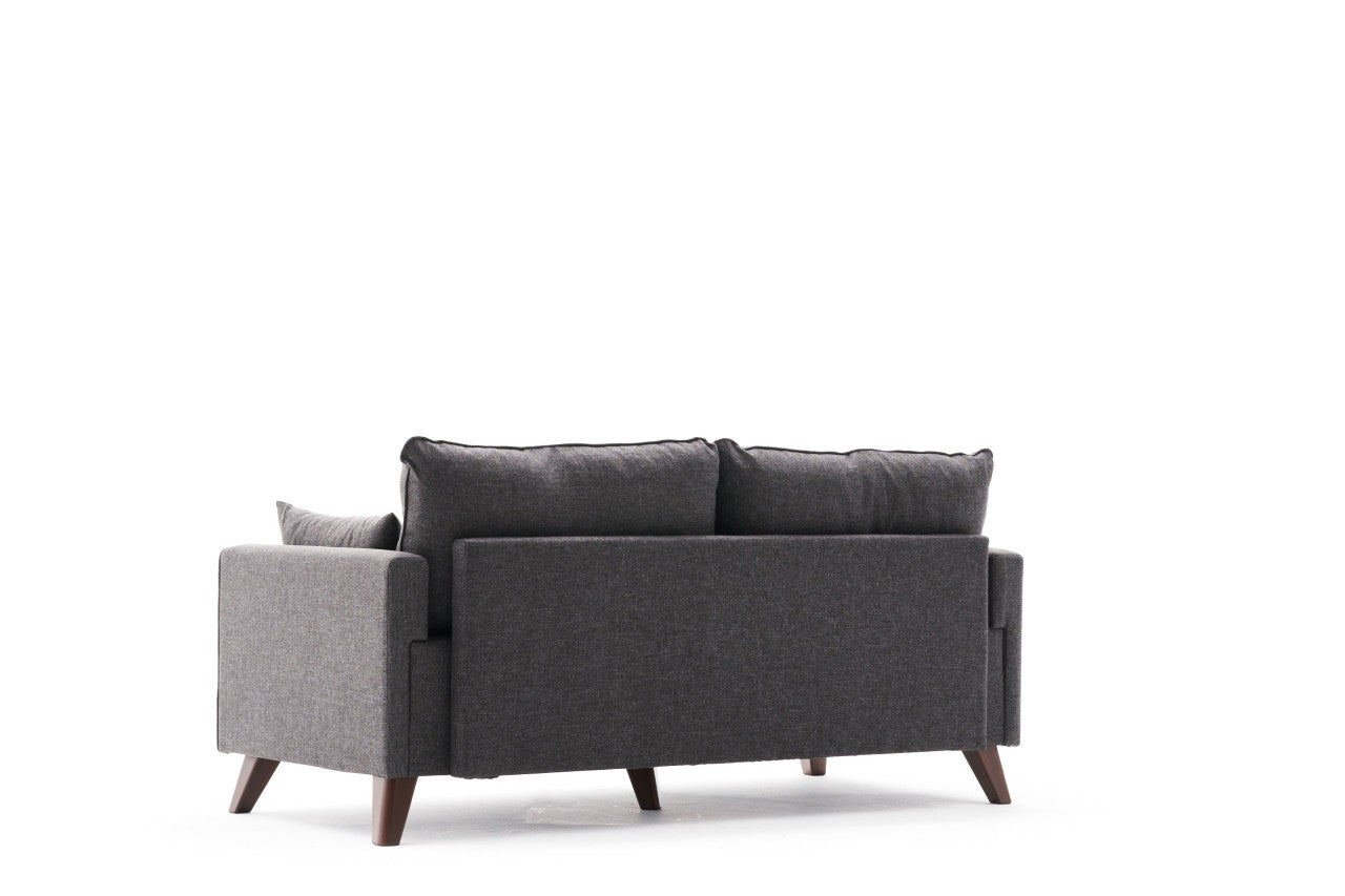 Bella Sofa For 2 Pr - Anthracite in Anthrazit präsentiert im Onlineshop von KAQTU Design AG. 2er Sofa ist von Atelier Del Sofa