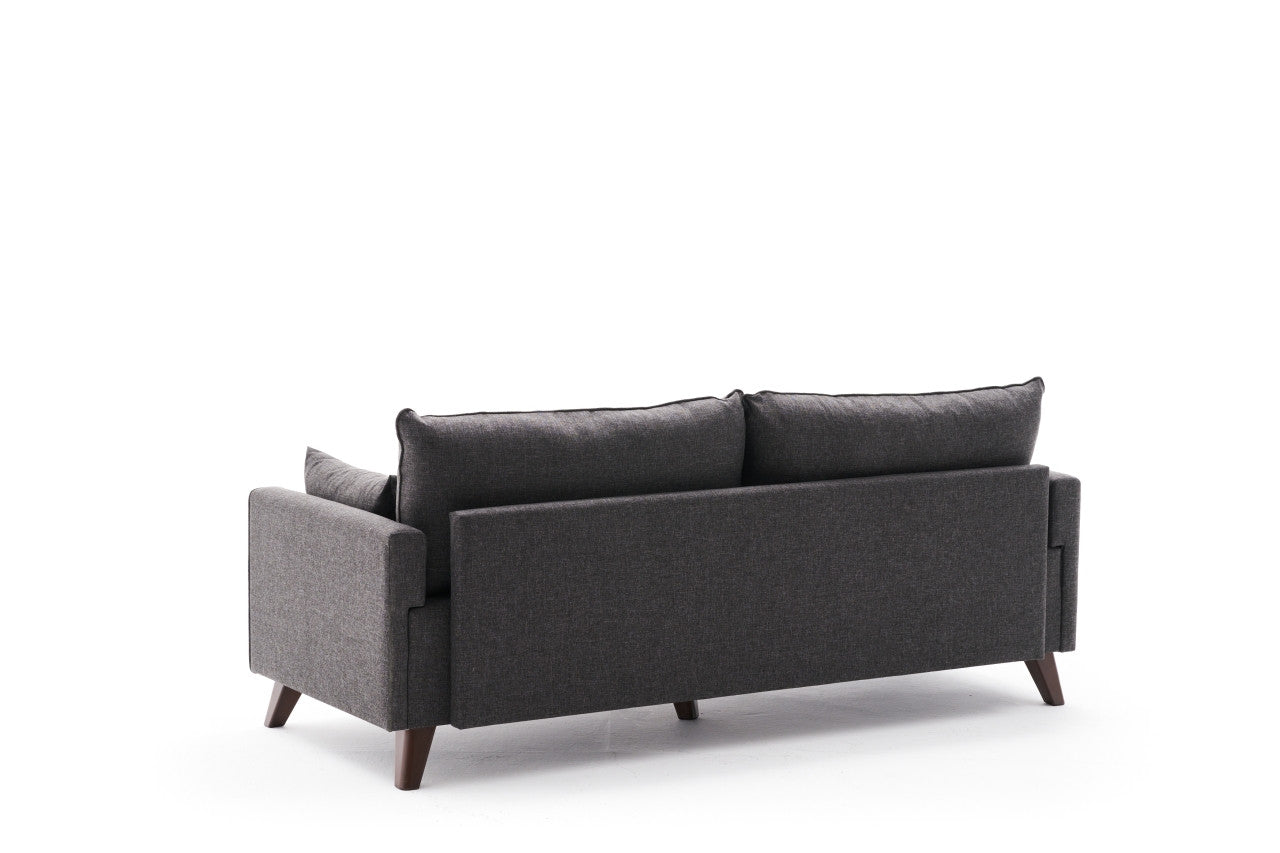 Bella Sofa For 3 Pr - Anthracite in Anthrazit präsentiert im Onlineshop von KAQTU Design AG. 3er Sofa ist von Atelier Del Sofa