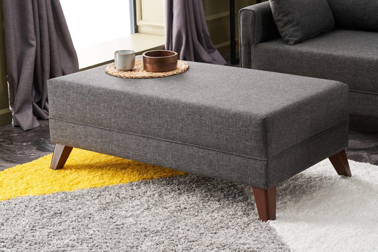 Bella Mini Corner Sofa Right - Anthracite in Anthrazit präsentiert im Onlineshop von KAQTU Design AG. Bettsofa ist von Atelier Del Sofa