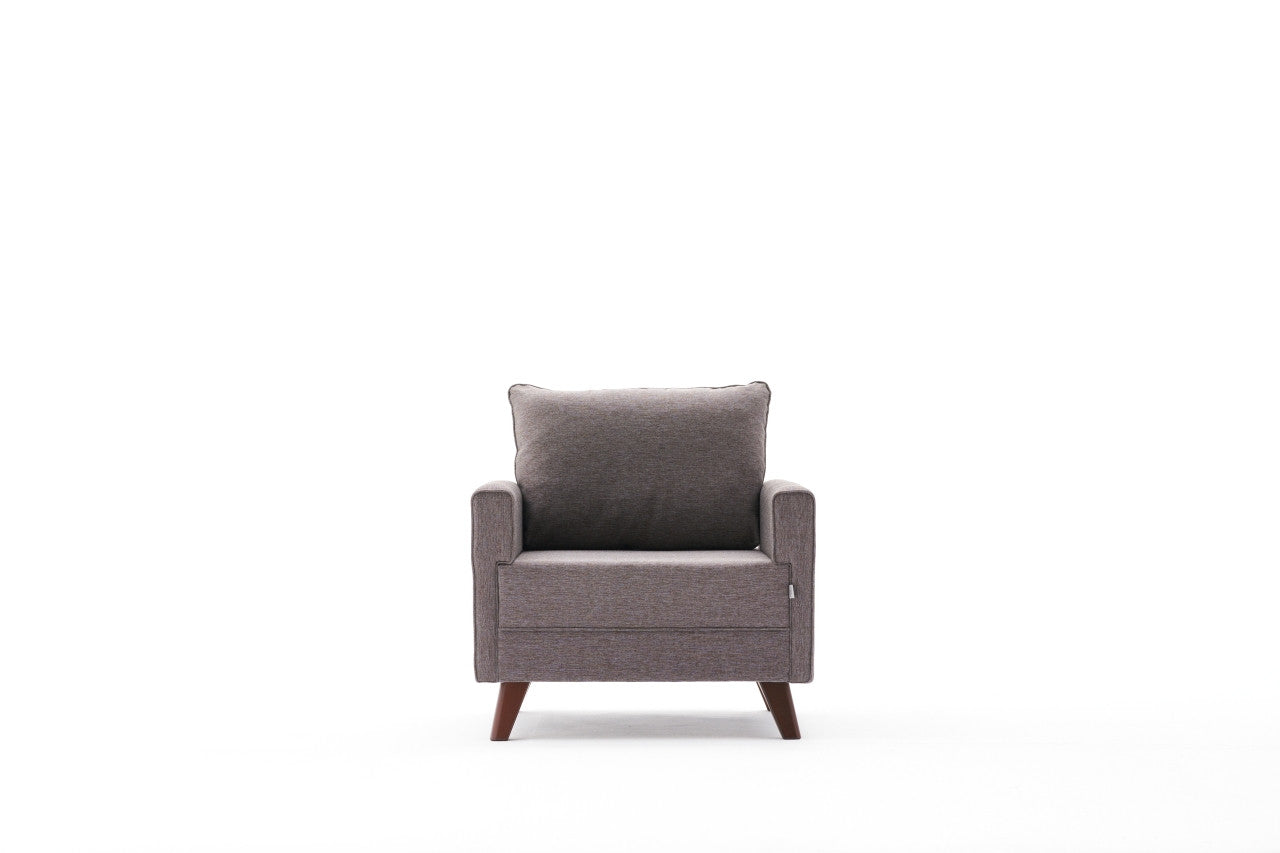 Bella Armchair - Brown in Braun präsentiert im Onlineshop von KAQTU Design AG. Modulares Sofa ist von Atelier Del Sofa