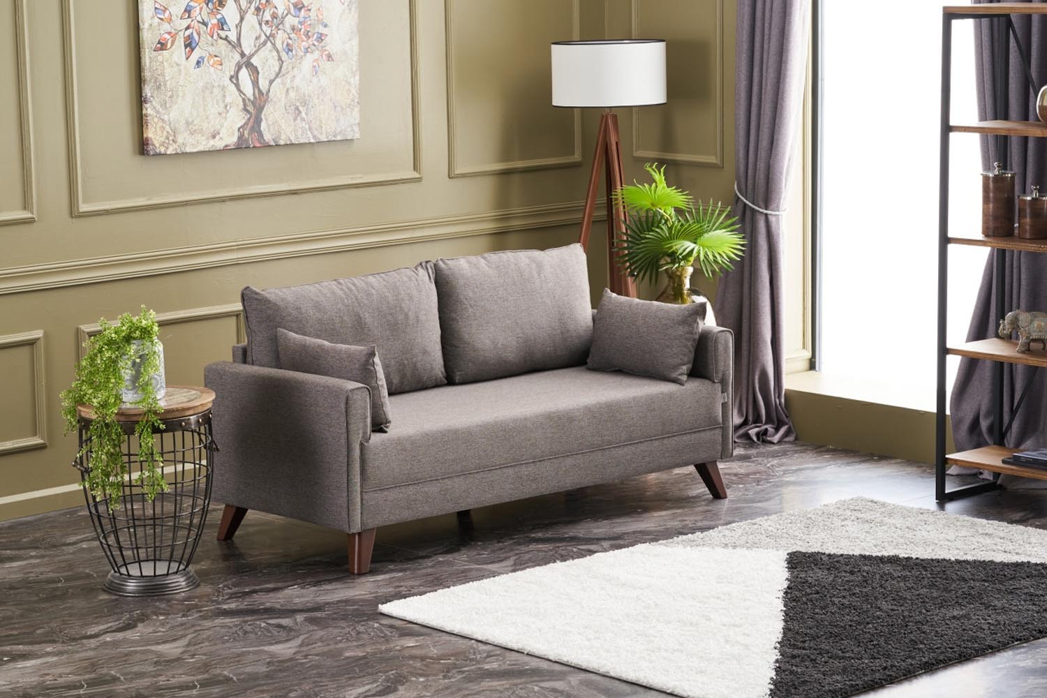 Bella Sofa For 2 Pr - Brown in Braun präsentiert im Onlineshop von KAQTU Design AG. 2er Sofa ist von Atelier Del Sofa