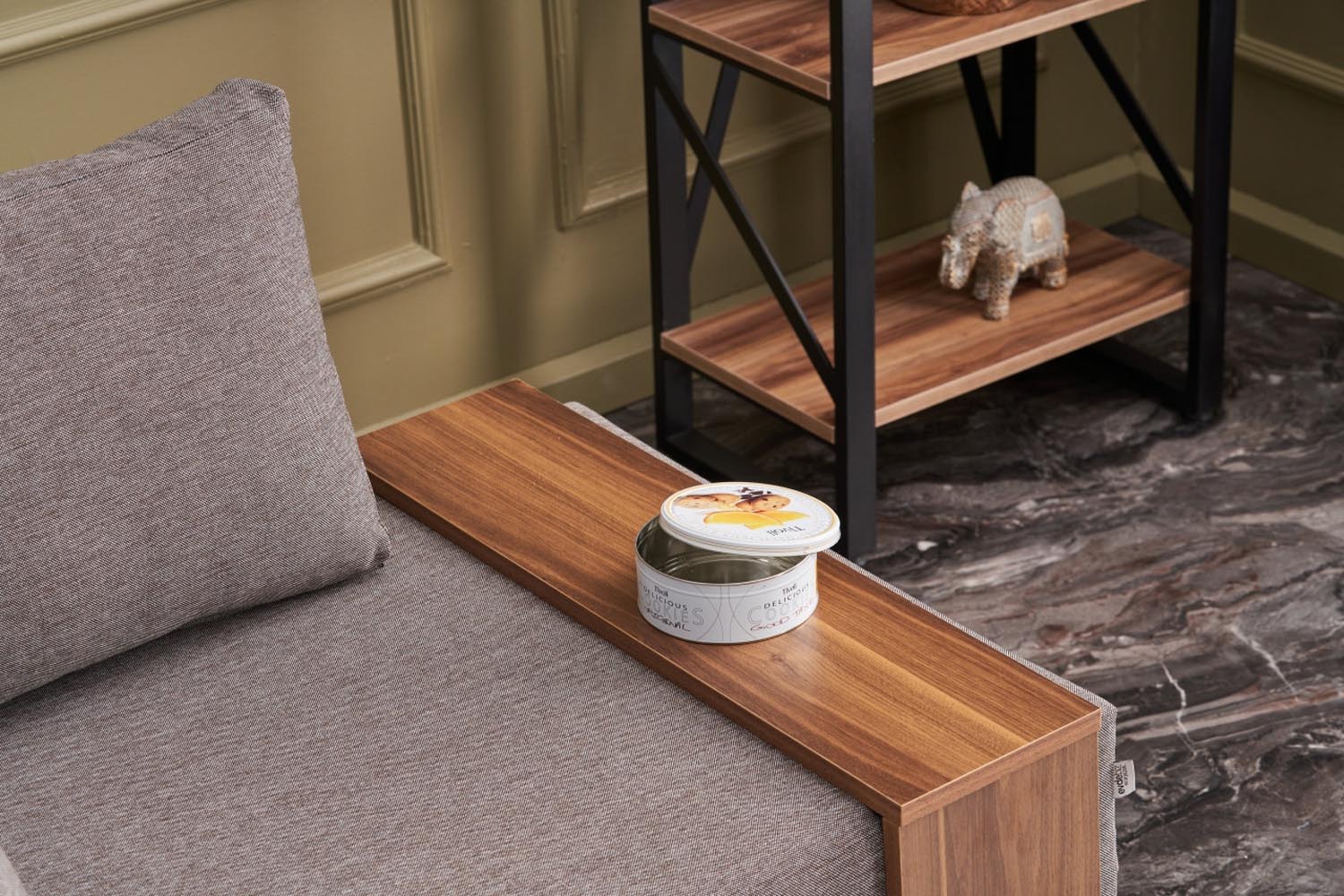 Fly Left - Brown in Braun präsentiert im Onlineshop von KAQTU Design AG. Modulares Sofa ist von Atelier Del Sofa