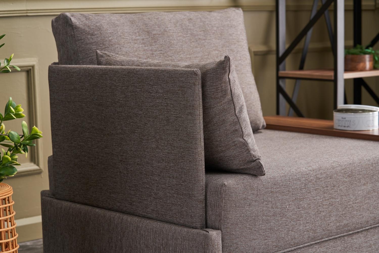 Fly Left - Brown in Braun präsentiert im Onlineshop von KAQTU Design AG. Modulares Sofa ist von Atelier Del Sofa