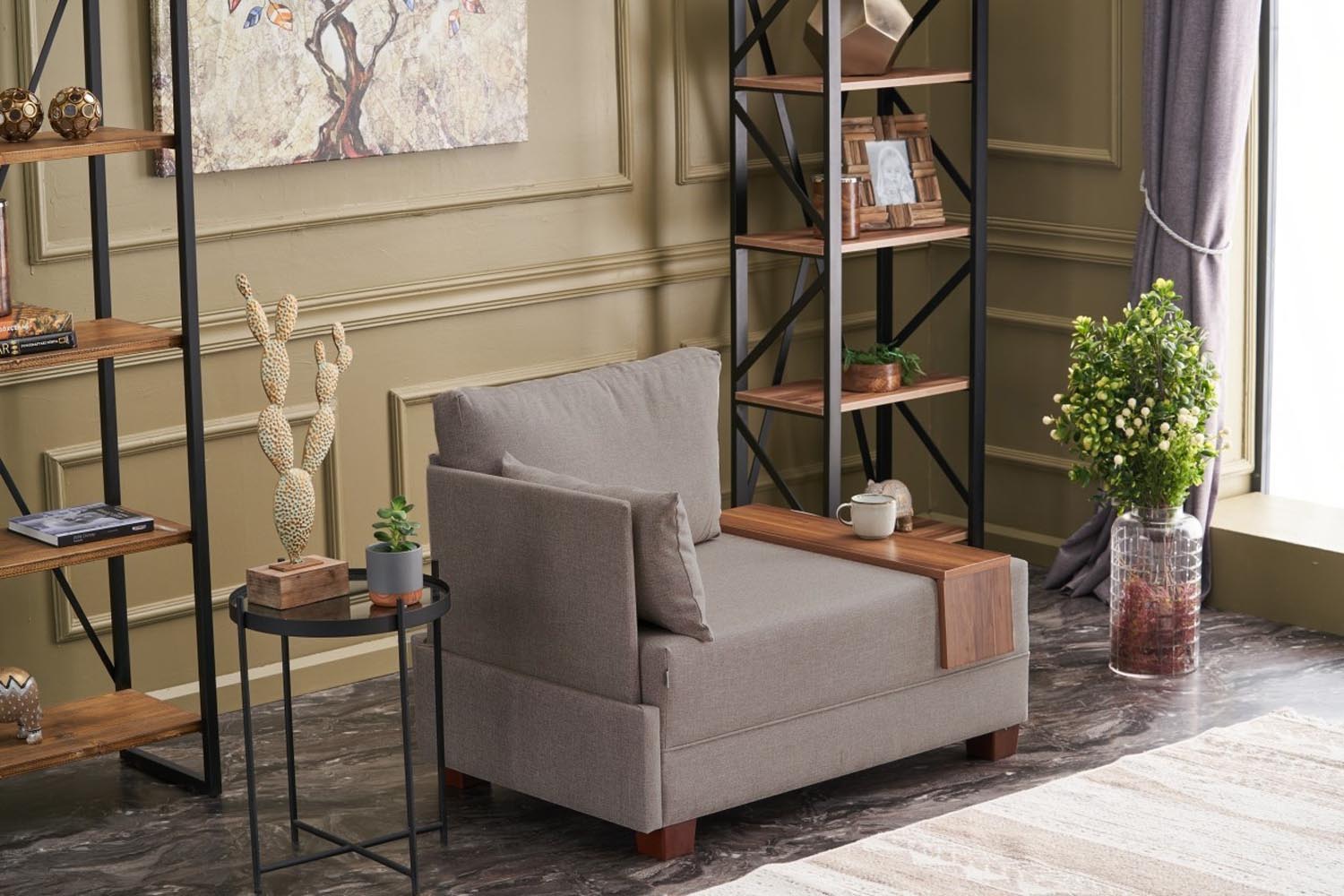 Fly Left - Beige v2 in Beige präsentiert im Onlineshop von KAQTU Design AG. Modulares Sofa ist von Atelier Del Sofa