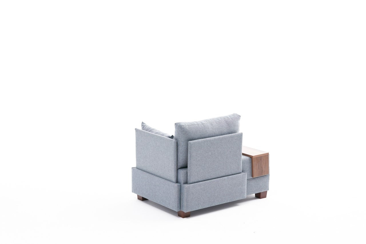 Fly Right - Light Blue in Blau präsentiert im Onlineshop von KAQTU Design AG. Modulares Sofa ist von Atelier Del Sofa