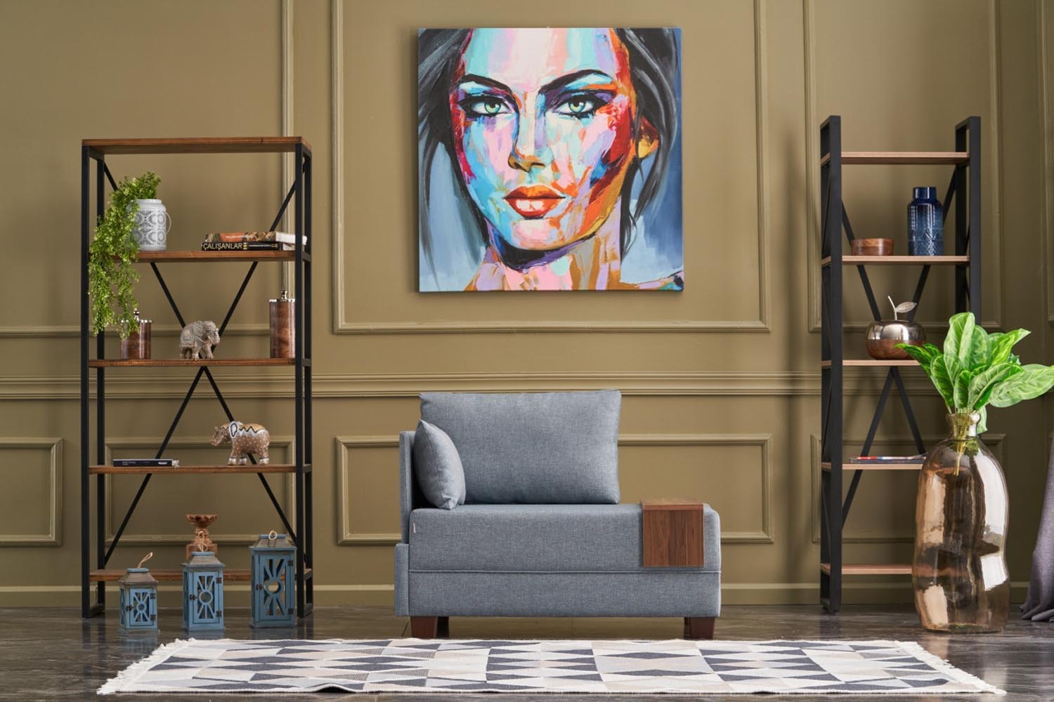 Fly Left - Light Blue in Blau präsentiert im Onlineshop von KAQTU Design AG. Modulares Sofa ist von Atelier Del Sofa