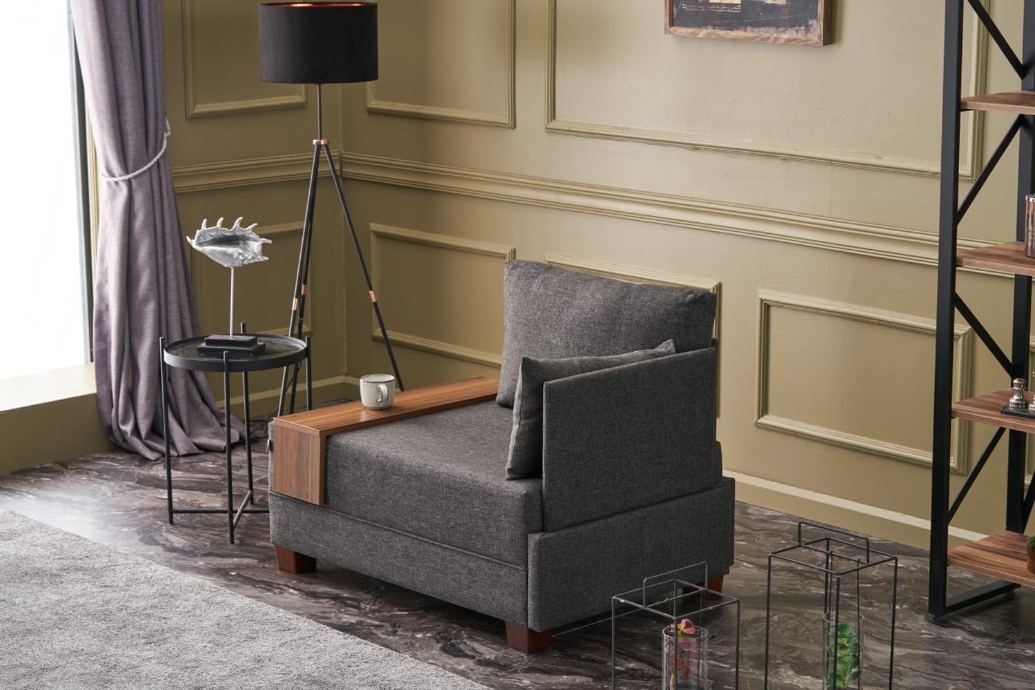 Fly Right - Anthracite in Anthrazit präsentiert im Onlineshop von KAQTU Design AG. Modulares Sofa ist von Atelier Del Sofa
