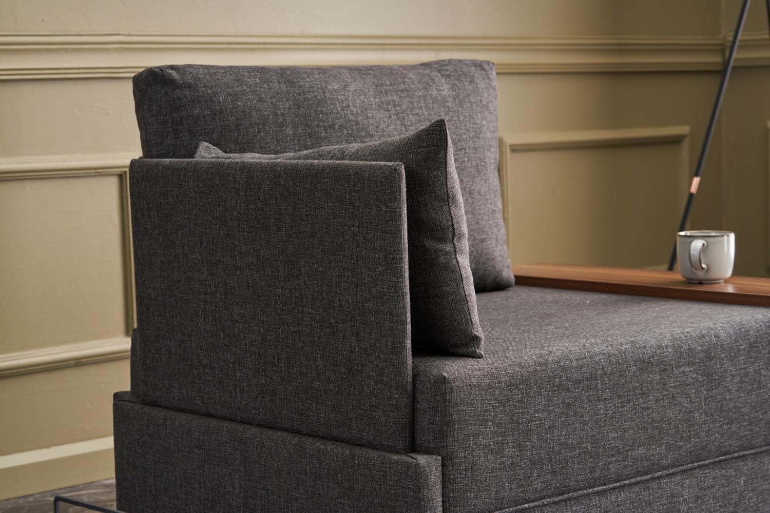 Fly Left - Anthracite in Anthrazit präsentiert im Onlineshop von KAQTU Design AG. Modulares Sofa ist von Atelier Del Sofa