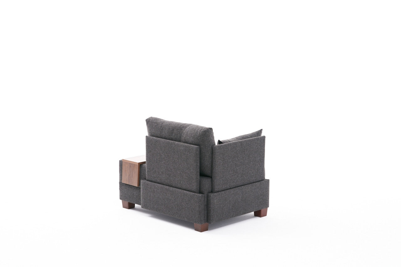 Fly Left - Anthracite in Anthrazit präsentiert im Onlineshop von KAQTU Design AG. Modulares Sofa ist von Atelier Del Sofa