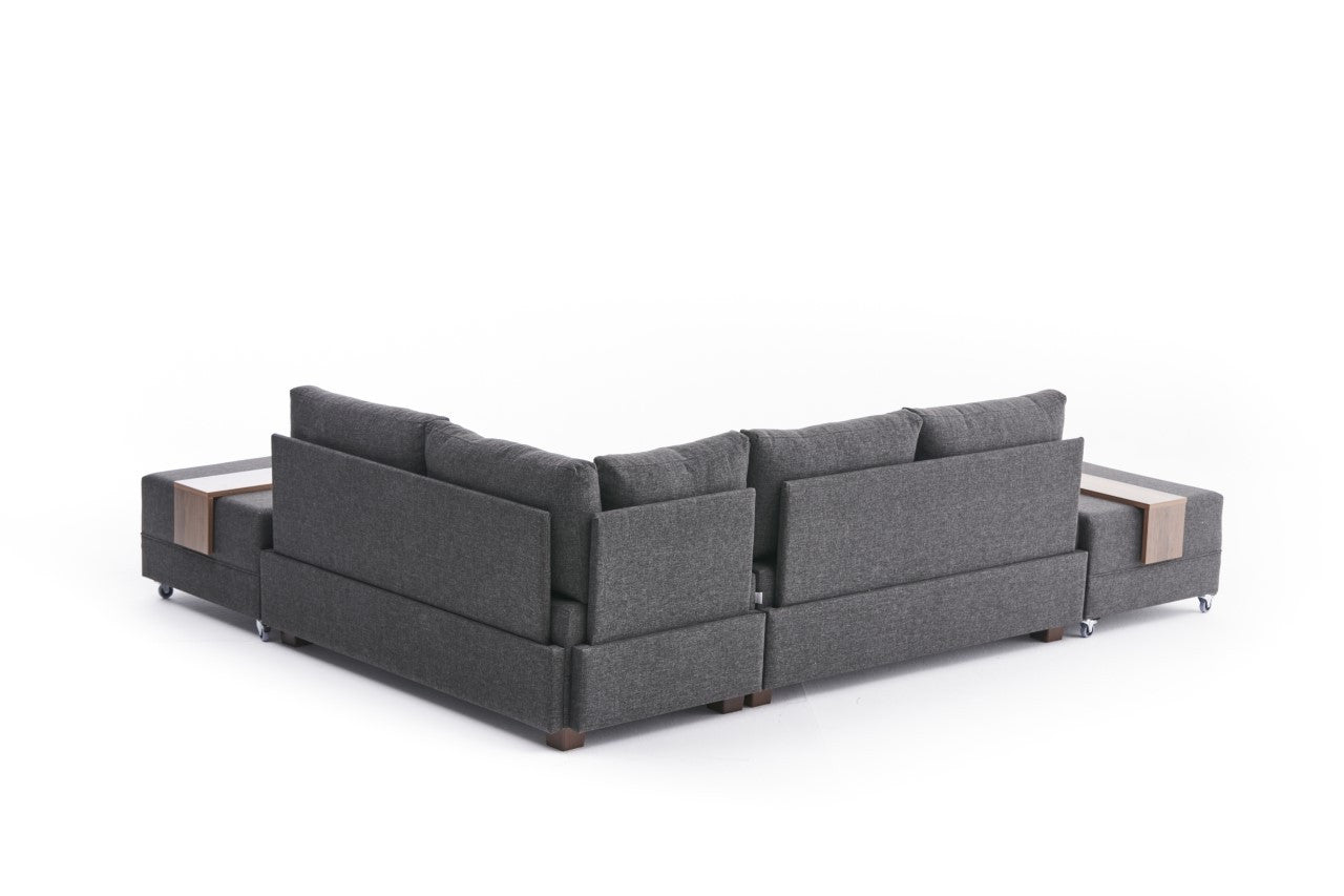Fly Right - Anthracite in Anthrazit präsentiert im Onlineshop von KAQTU Design AG. Bettsofa ist von Atelier Del Sofa