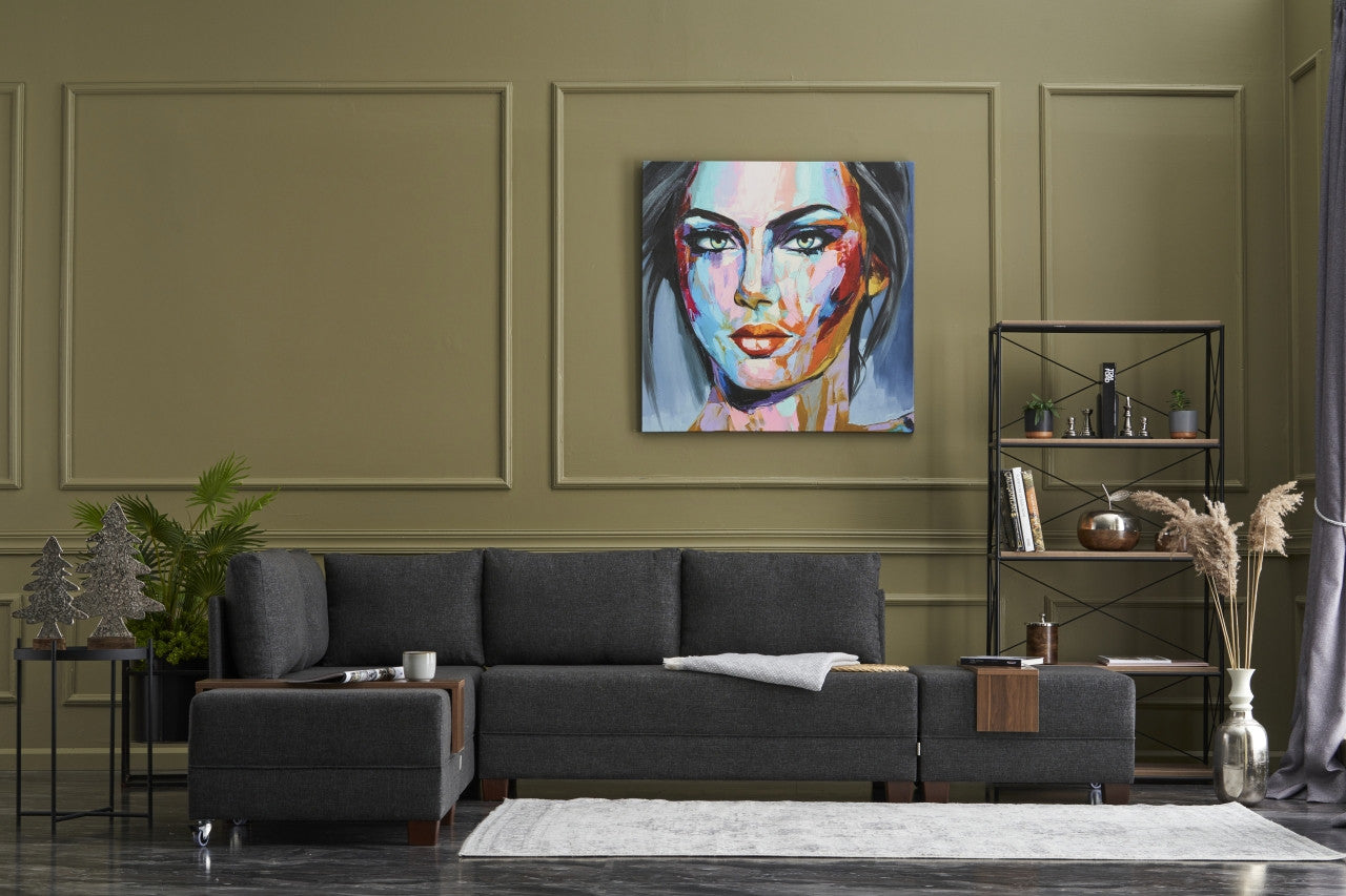 Fly Left - Anthracite in Anthrazit präsentiert im Onlineshop von KAQTU Design AG. Bettsofa ist von Atelier Del Sofa