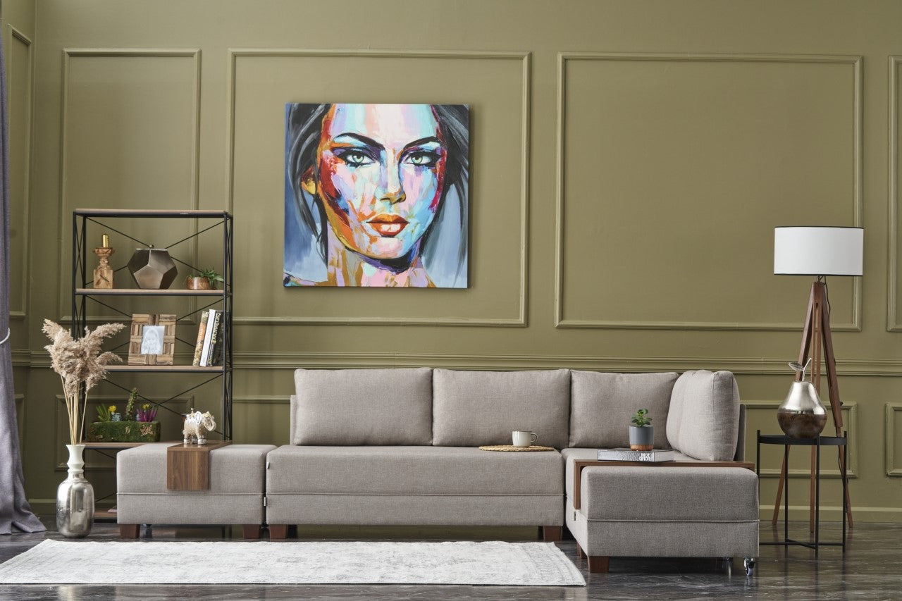 Fly Right - Cream in Sahne präsentiert im Onlineshop von KAQTU Design AG. Bettsofa ist von Atelier Del Sofa