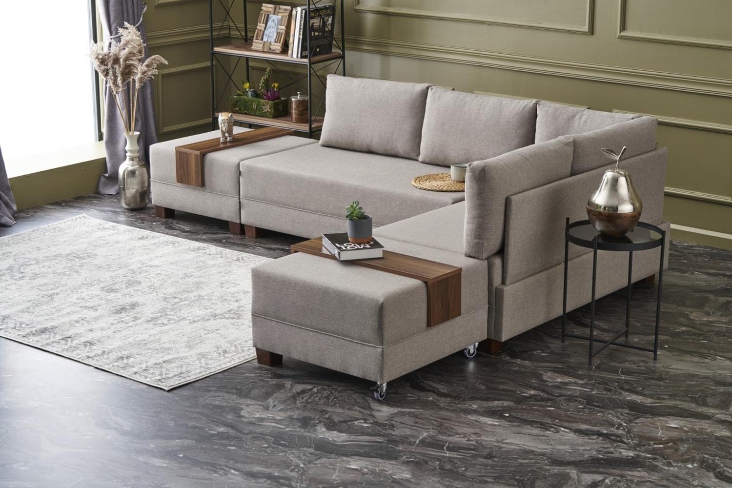 Fly Right - Cream in Sahne präsentiert im Onlineshop von KAQTU Design AG. Bettsofa ist von Atelier Del Sofa