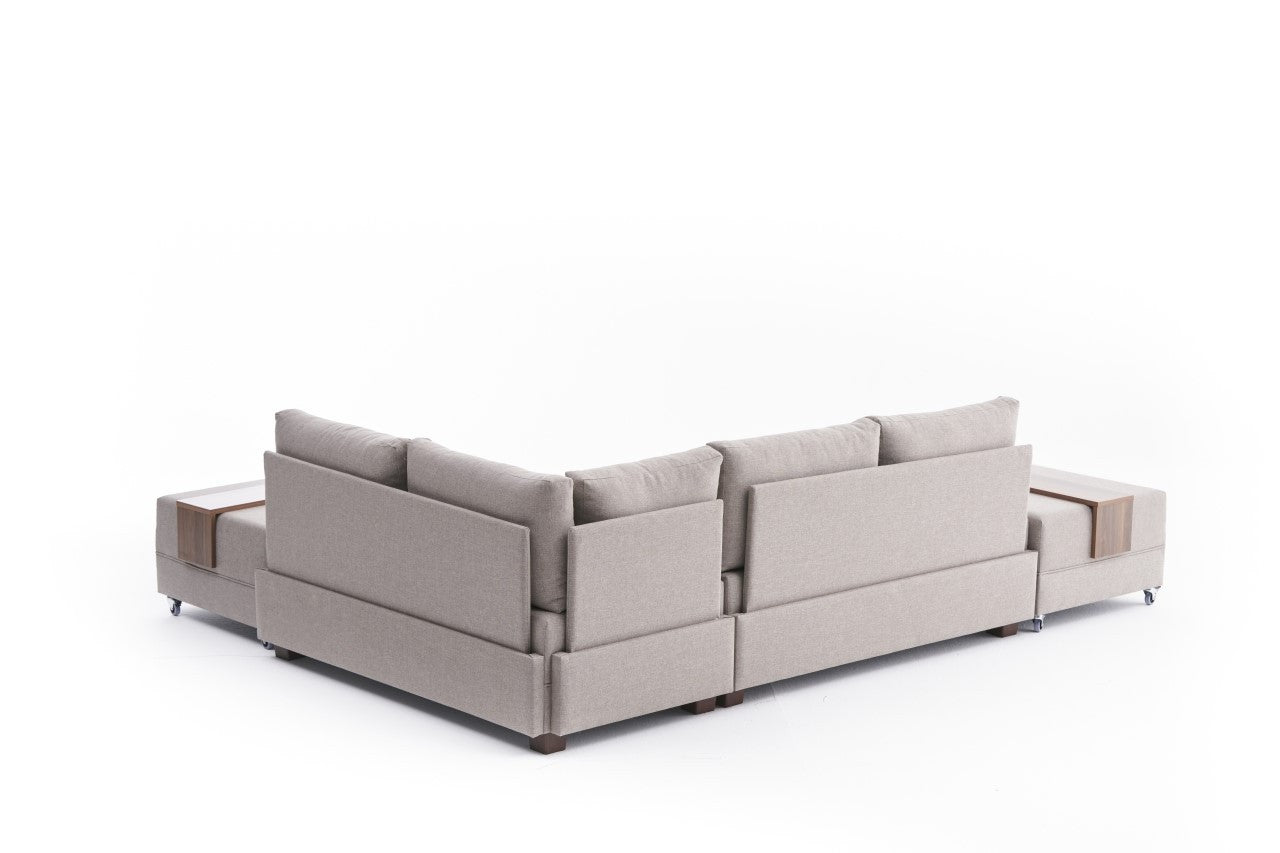 Fly Right - Cream in Sahne präsentiert im Onlineshop von KAQTU Design AG. Bettsofa ist von Atelier Del Sofa