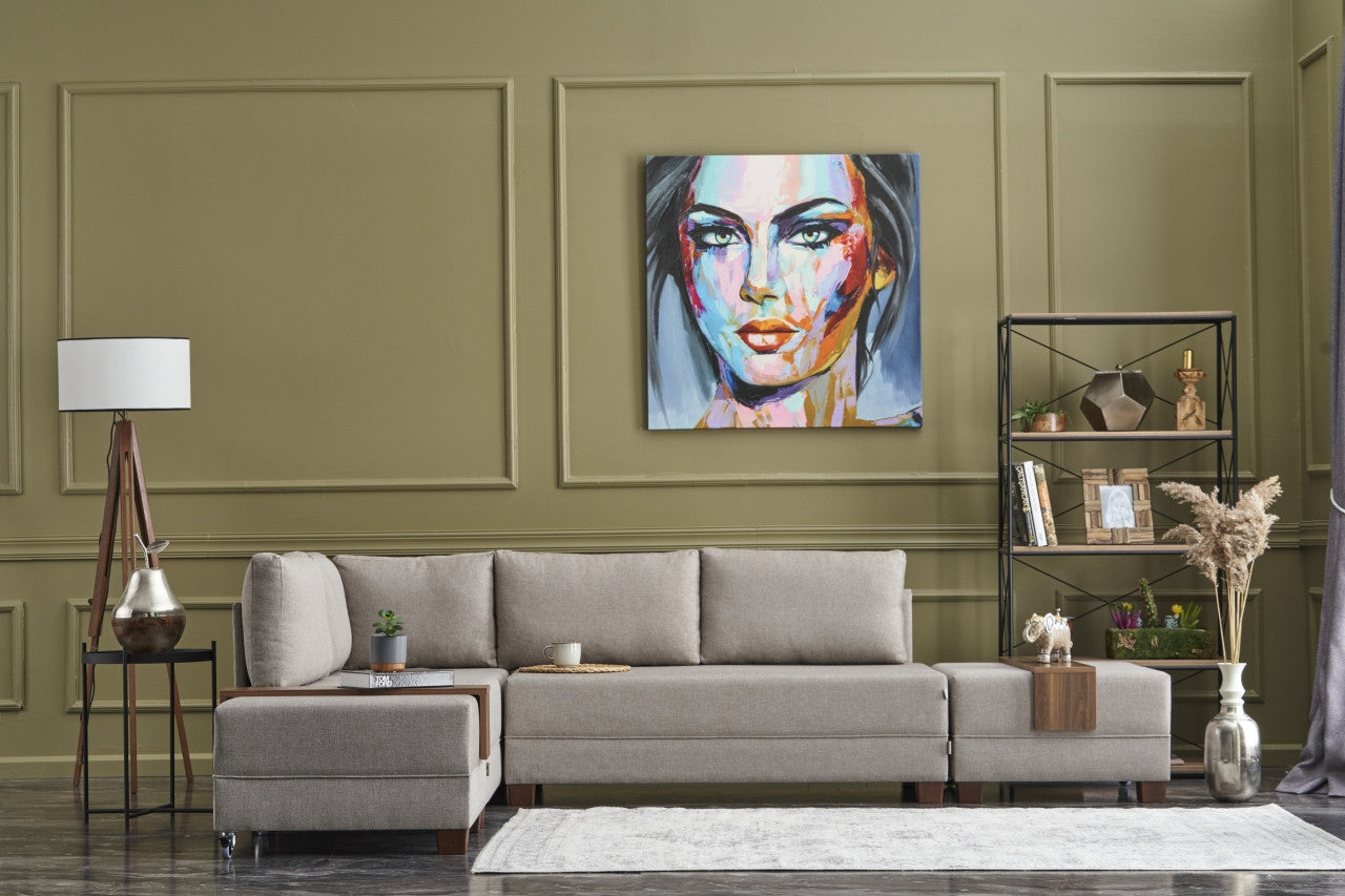 Fly Left - Cream in Sahne präsentiert im Onlineshop von KAQTU Design AG. Bettsofa ist von Atelier Del Sofa