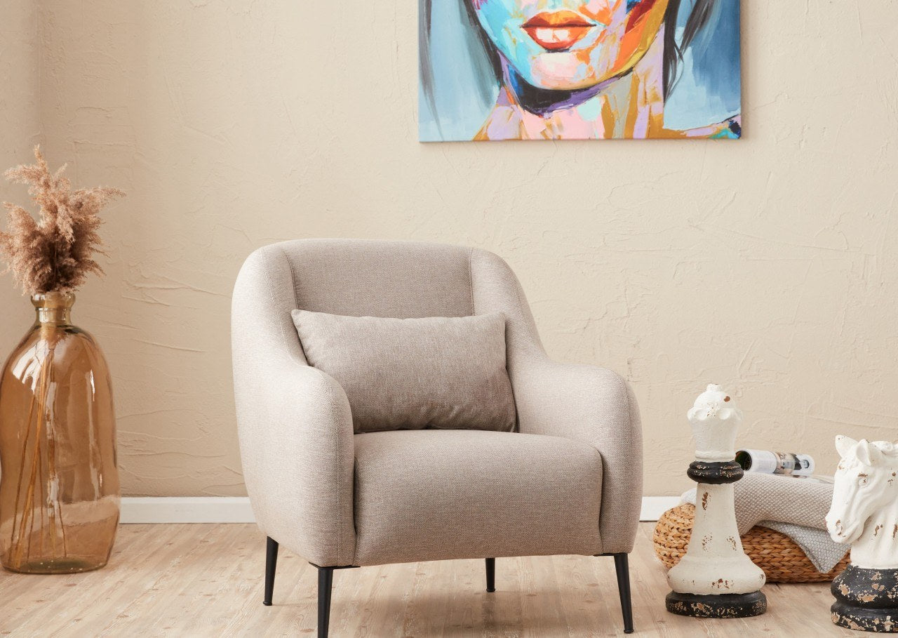 Venus 1-Seat - Cream in Sahne präsentiert im Onlineshop von KAQTU Design AG. Modulares Sofa ist von Atelier Del Sofa