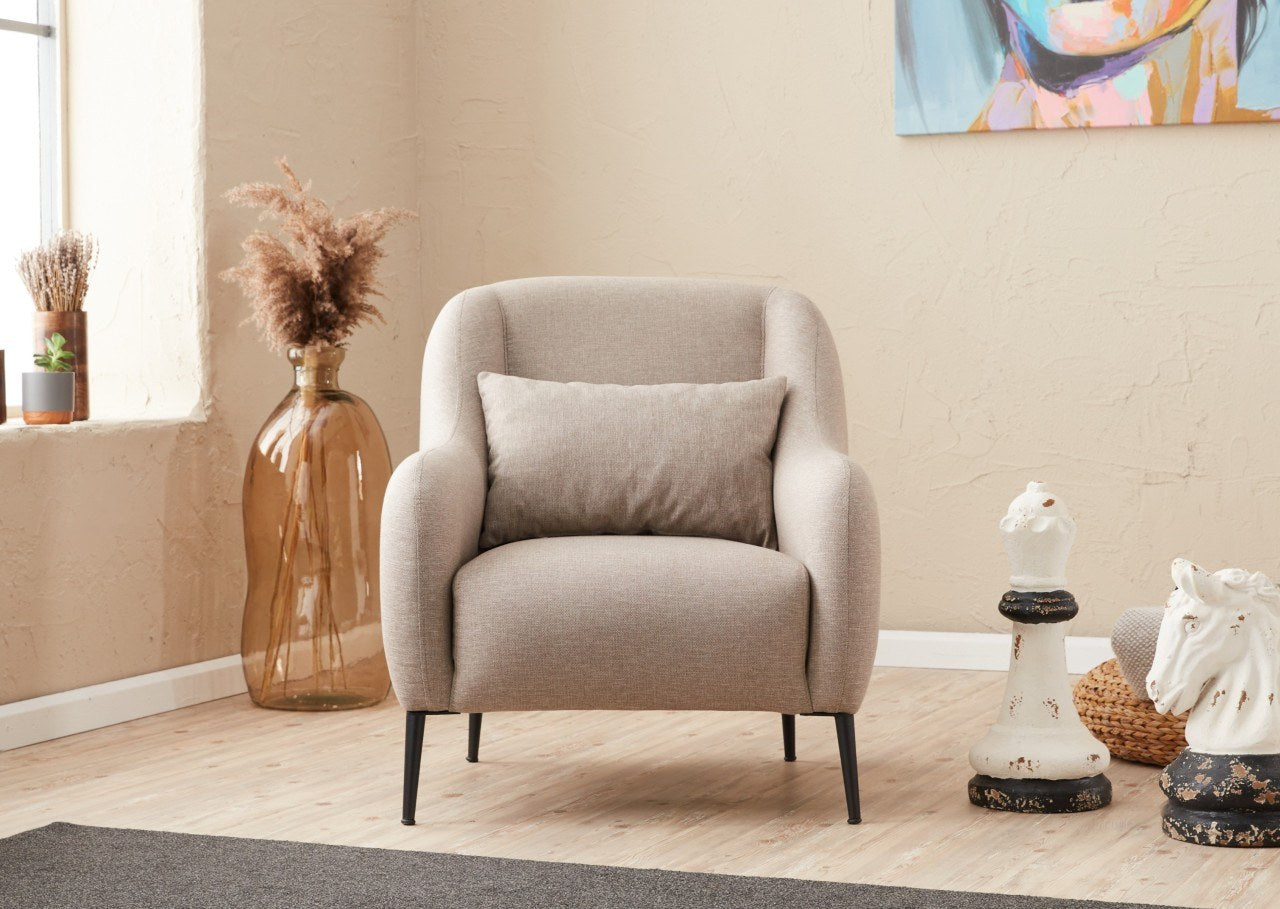 Venus 1-Seat - Cream in Sahne präsentiert im Onlineshop von KAQTU Design AG. Modulares Sofa ist von Atelier Del Sofa