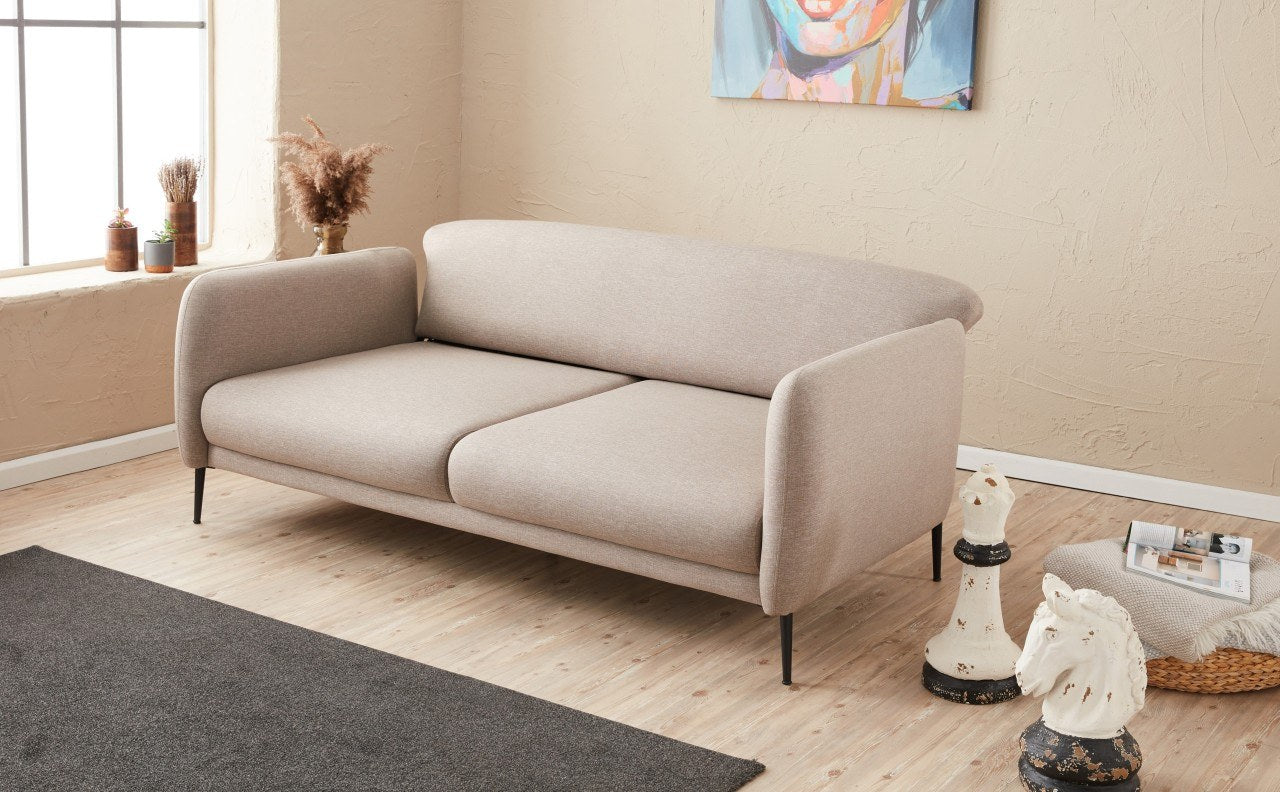 Venus 3-Seat - Cream in Sahne präsentiert im Onlineshop von KAQTU Design AG. Bettsofa ist von Atelier Del Sofa